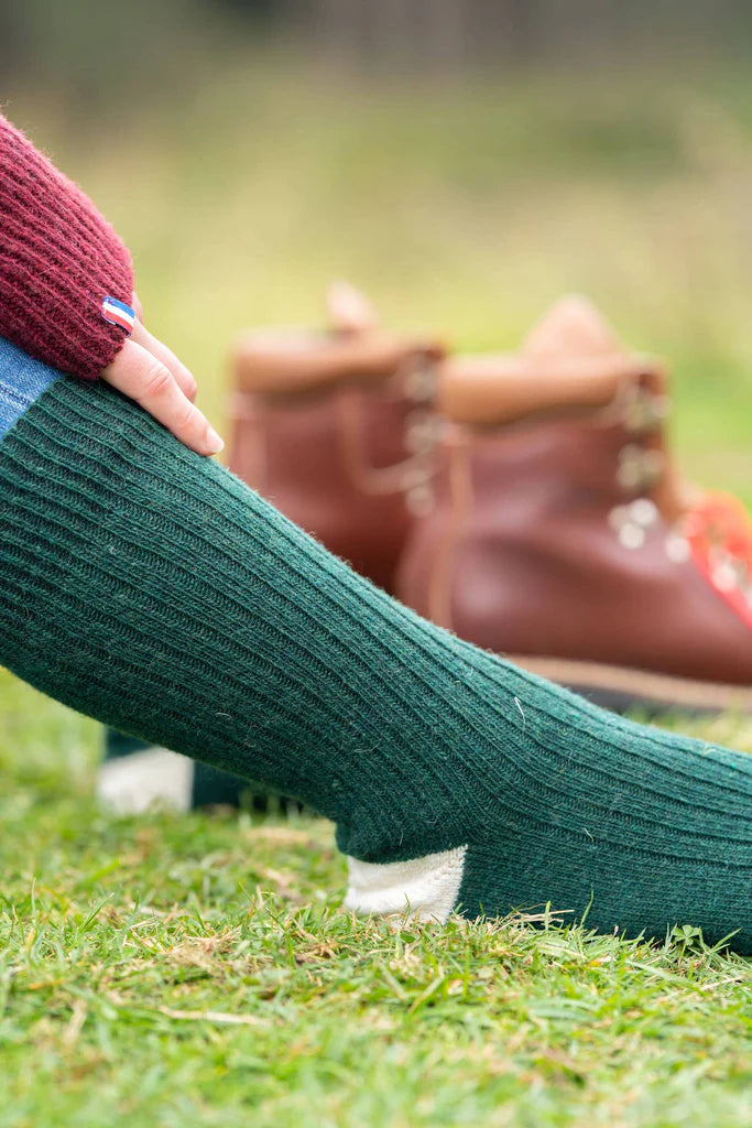 maison izard unisexe chaussettes thalweg vert laine l armoire poethique 2