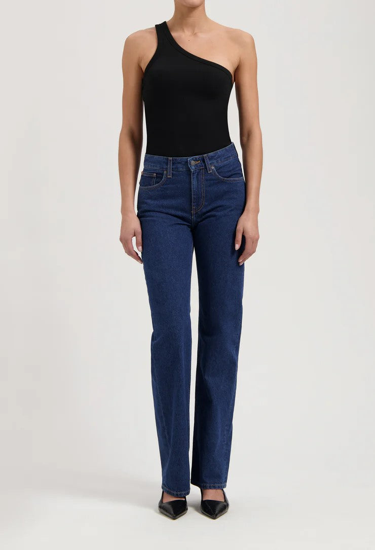 mud jeans femme jamie mid loose stone indigo coton bio l armoire poethique  3