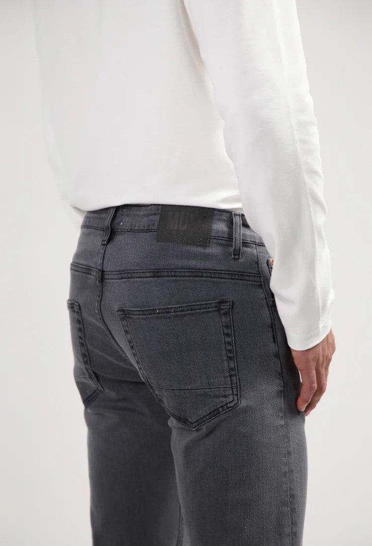 mud jeans homme dunn low tapered coton bio lyocell grey gris l armoire poethique  1