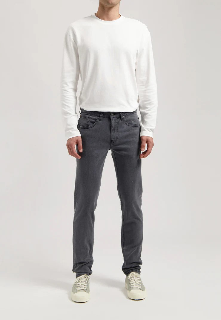 mud jeans homme dunn low tapered coton bio lyocell grey gris l armoire poethique 2