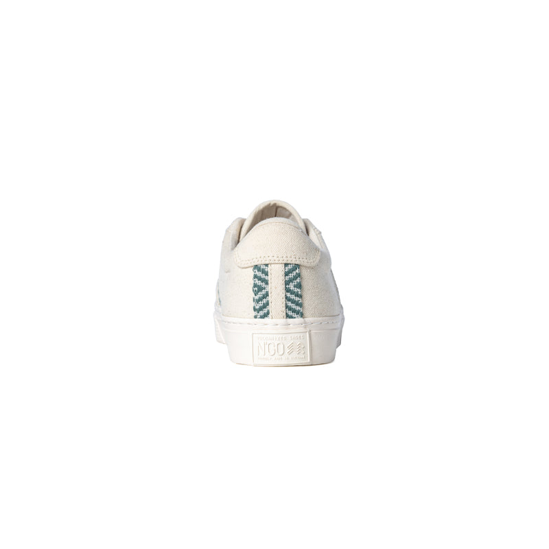 ngo shoes unisexe mai chau canvas beige teal green coton bio l armoire poethique 5