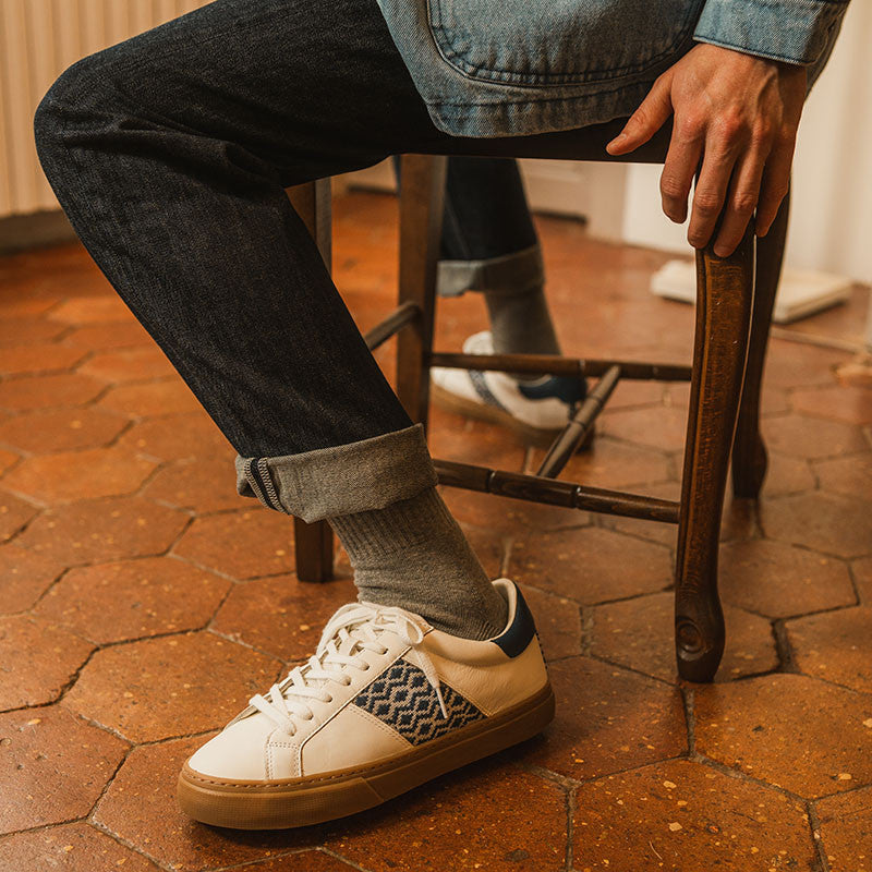 ngo shoes unisexe na sang classique 24 indigo cuir l armoire poethique 5