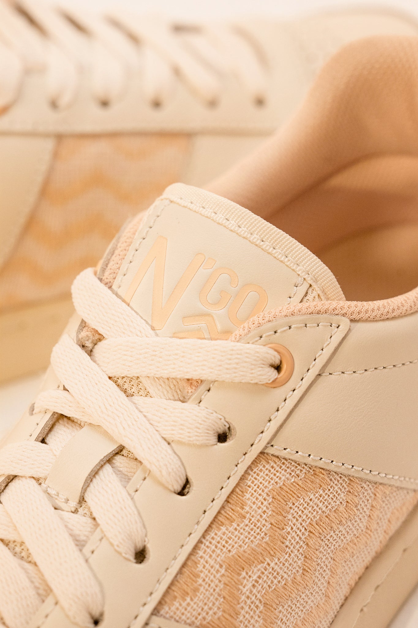 ngo shoes unisexe saigon 24 peach creme peche cuir l armoire poethique  2