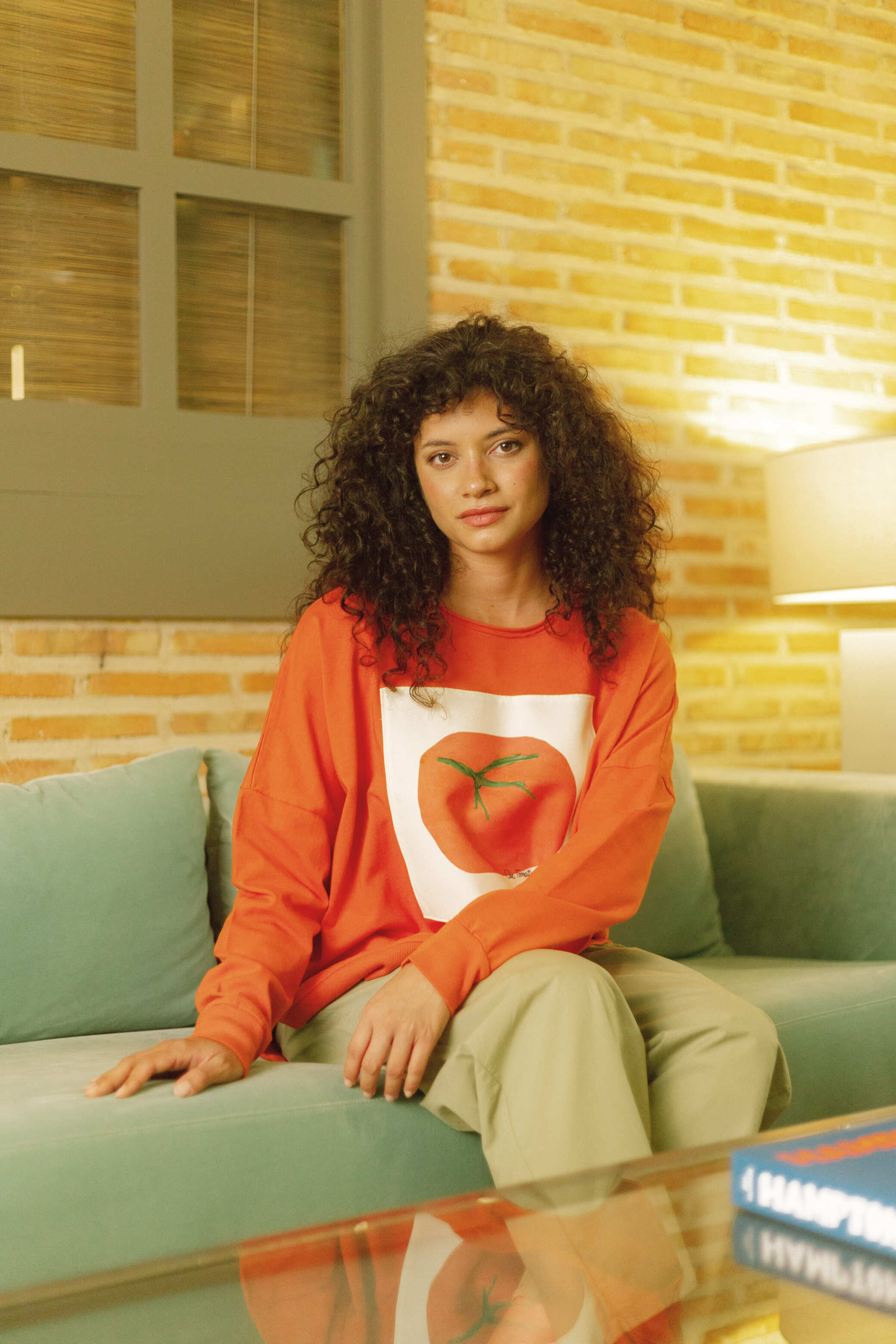 pan femme sweat sudadera roja tomate orange coton l armoire poethique 4