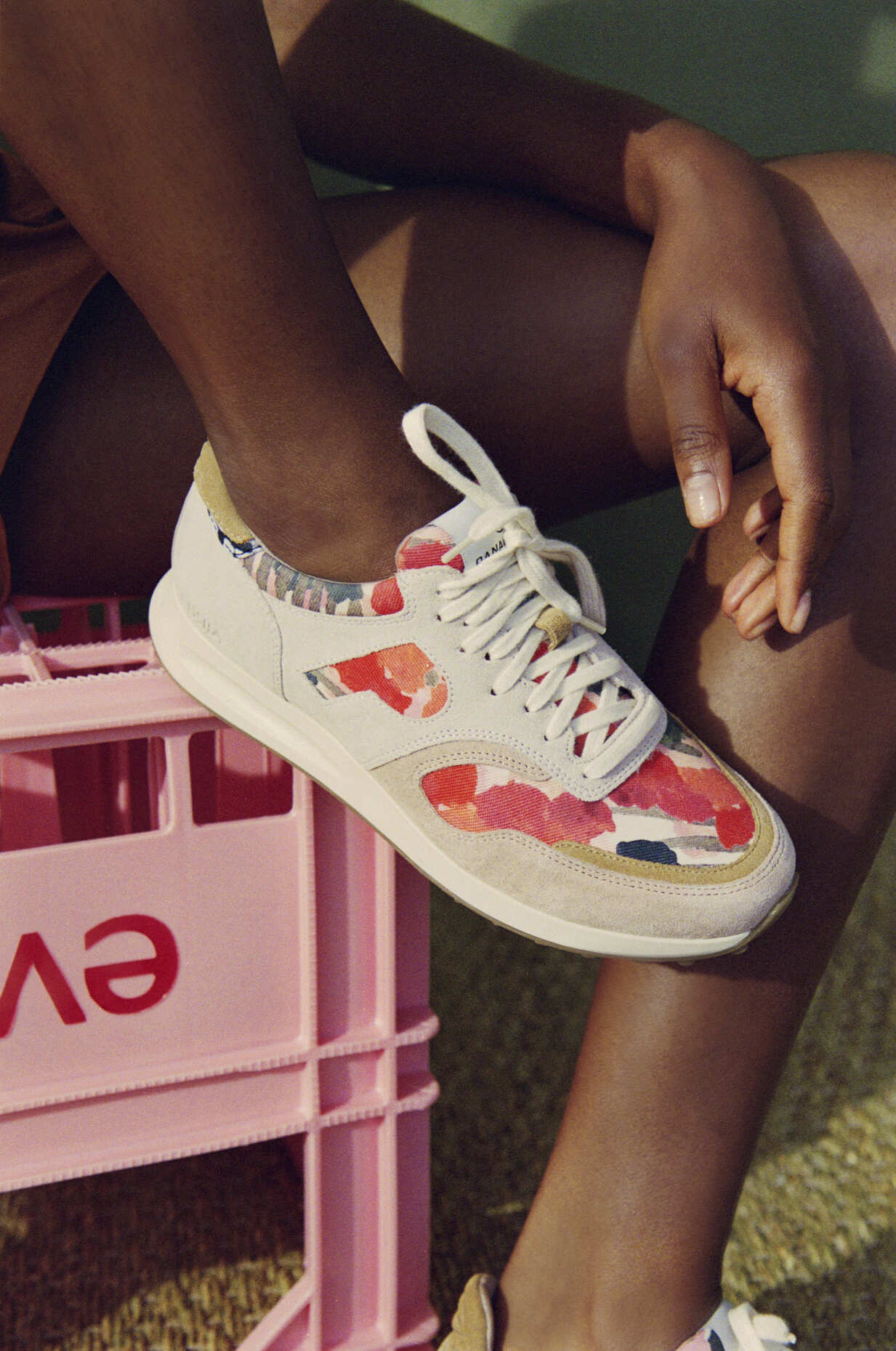 Pastel arusha wax sneakers · pink