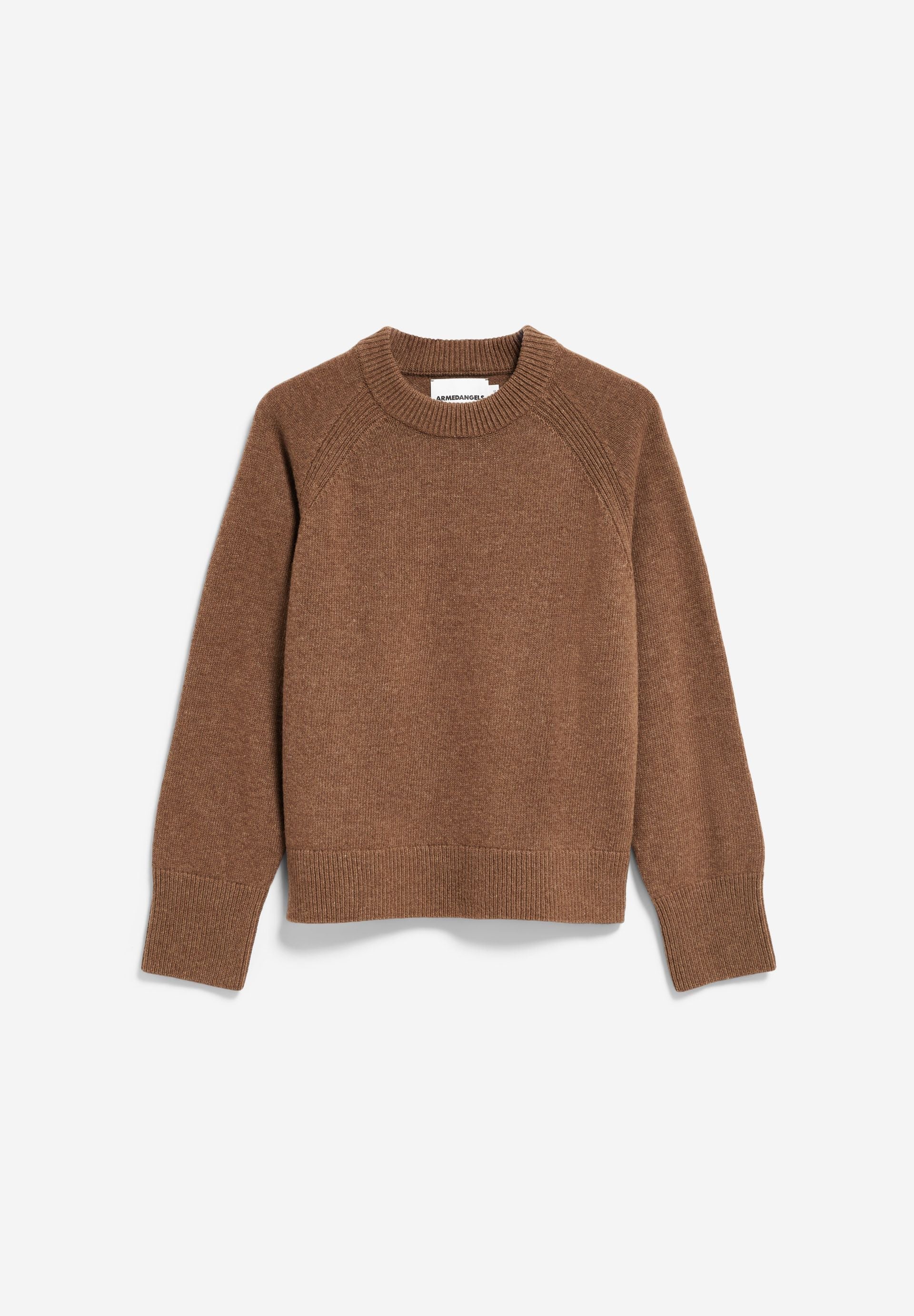 pull en laine recycle et laine bio beige argile armedangels femme pull laine recycle laine bio beige argile l armoire poethique 1