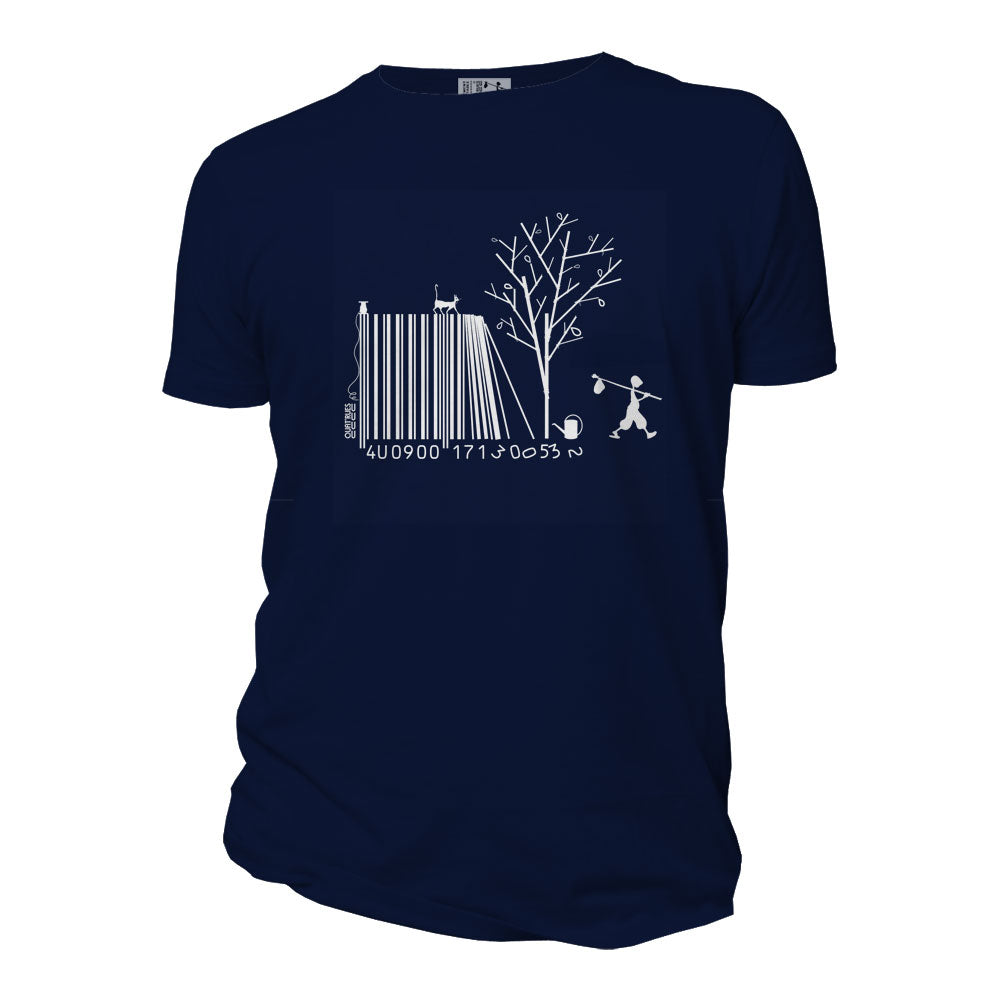 quat rues homme t shirt douala barbre bleu marine coton bio l armoire poethique