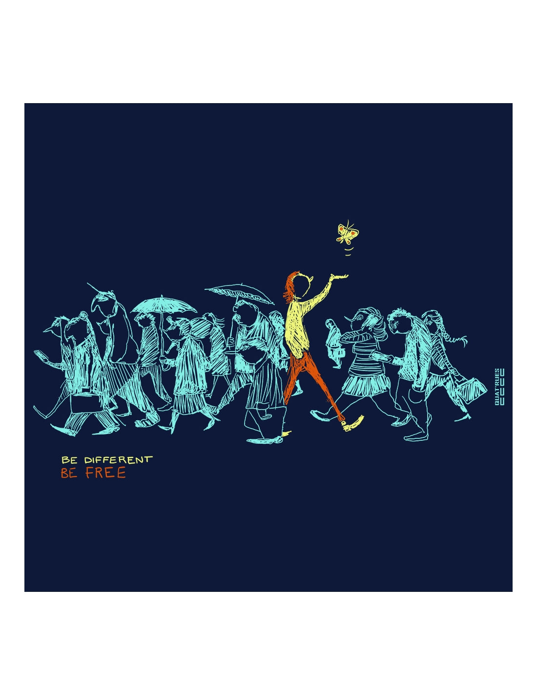 quat rues homme t shirt douala de different bleu marine coton bio l armoire poethique 1