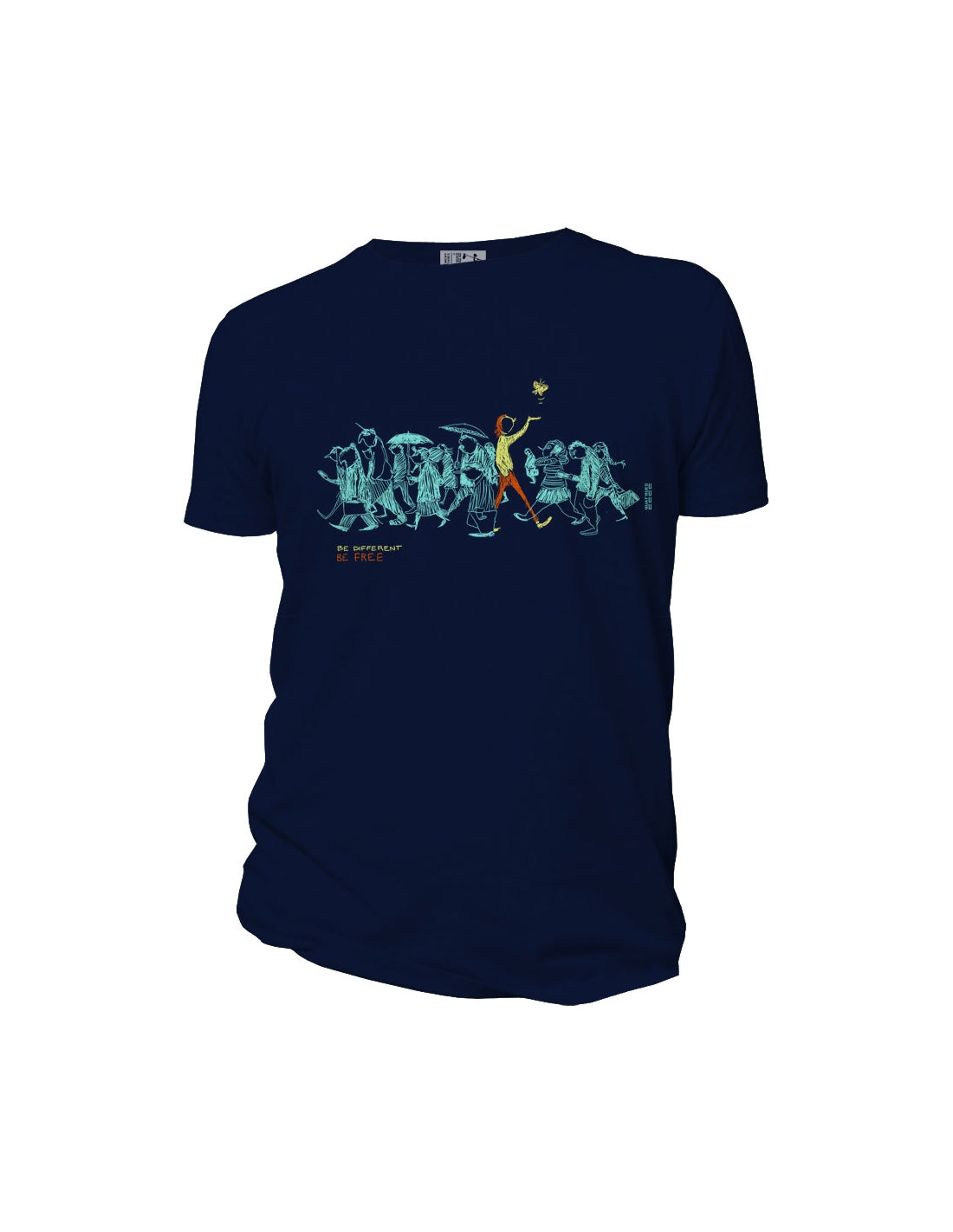 quat rues homme t shirt douala de different bleu marine coton bio l armoire poethique  2