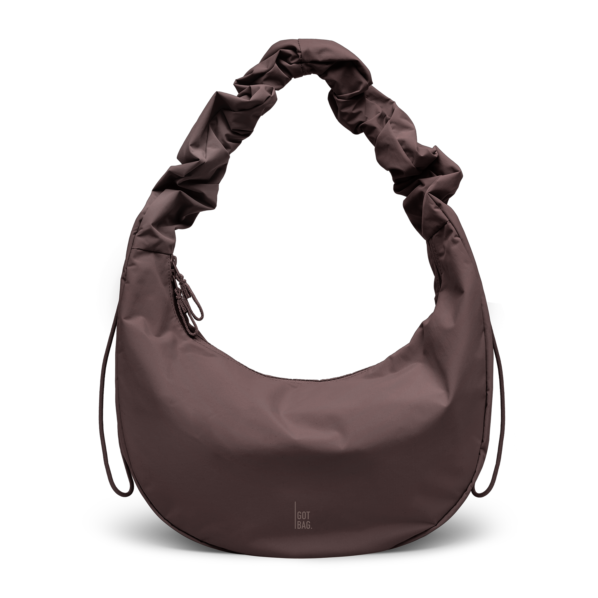 sac banane dperlant en polyester recycl moon bag ruffle monochrome sea lion marron chocolat got bag femme sac banane moon bag ruffle marron polyester recycle l armoire poethique 19