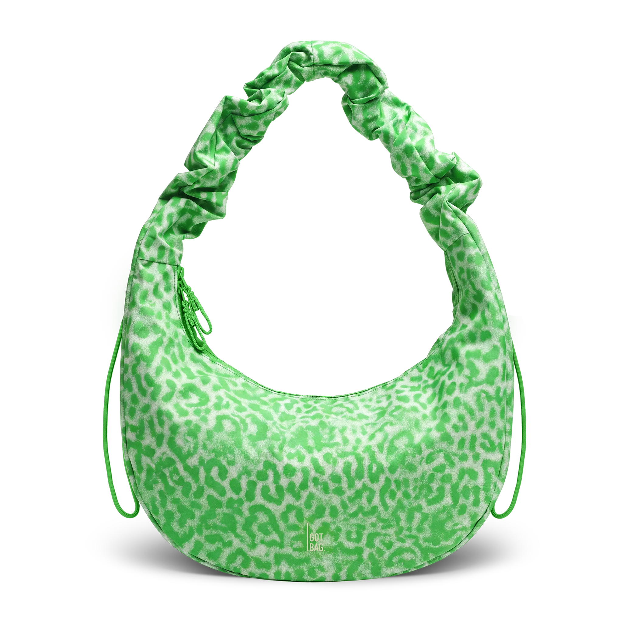 sac banane dperlant lopard en polyester recycl moon bag ruffle cat shark leaf sheep vert got bag femme sac banane moon bag ruffle cat shark vert polyester recycle l armoire poethique 1