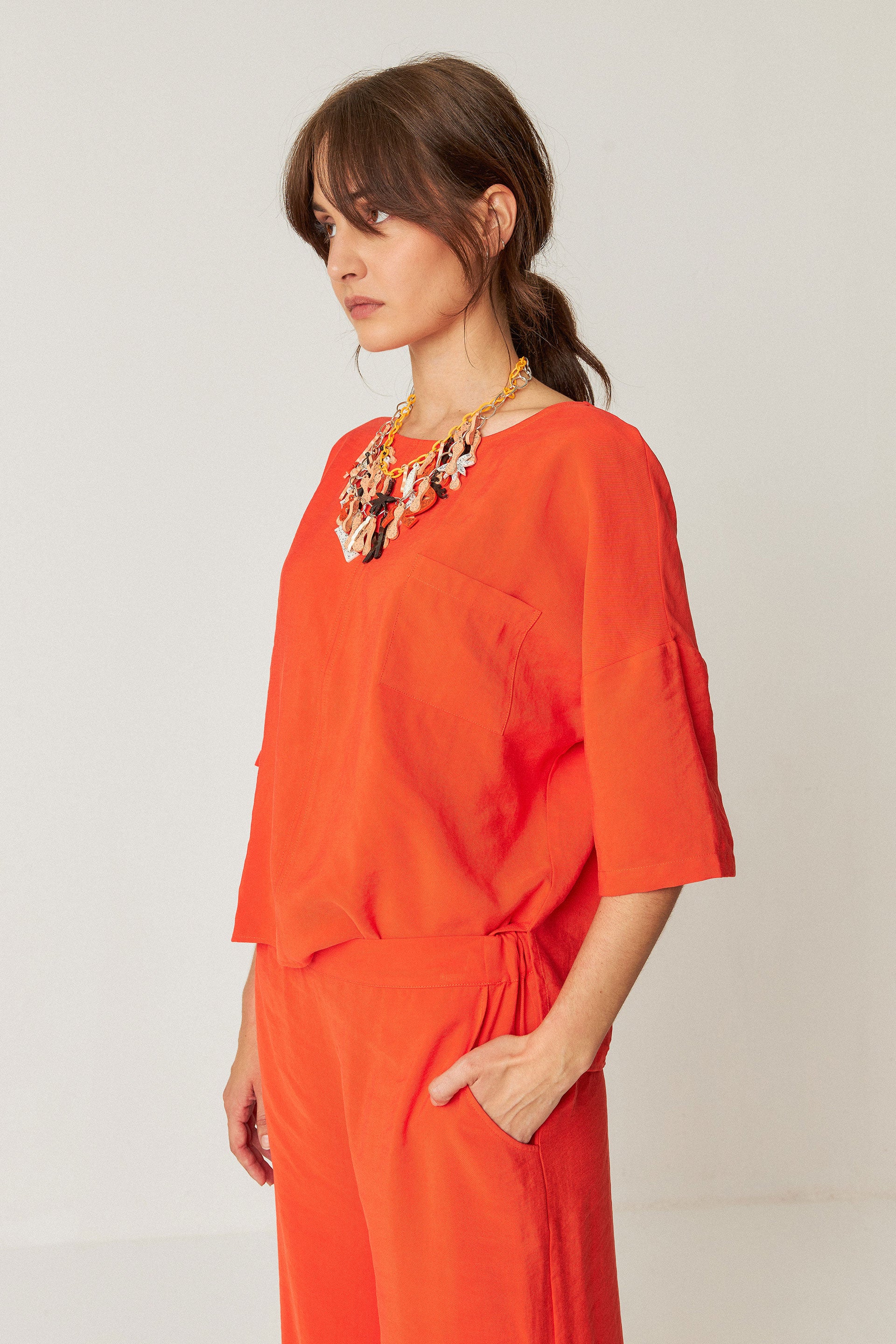 skfk femme blouse maitia rouge modal l armoire poethique  5