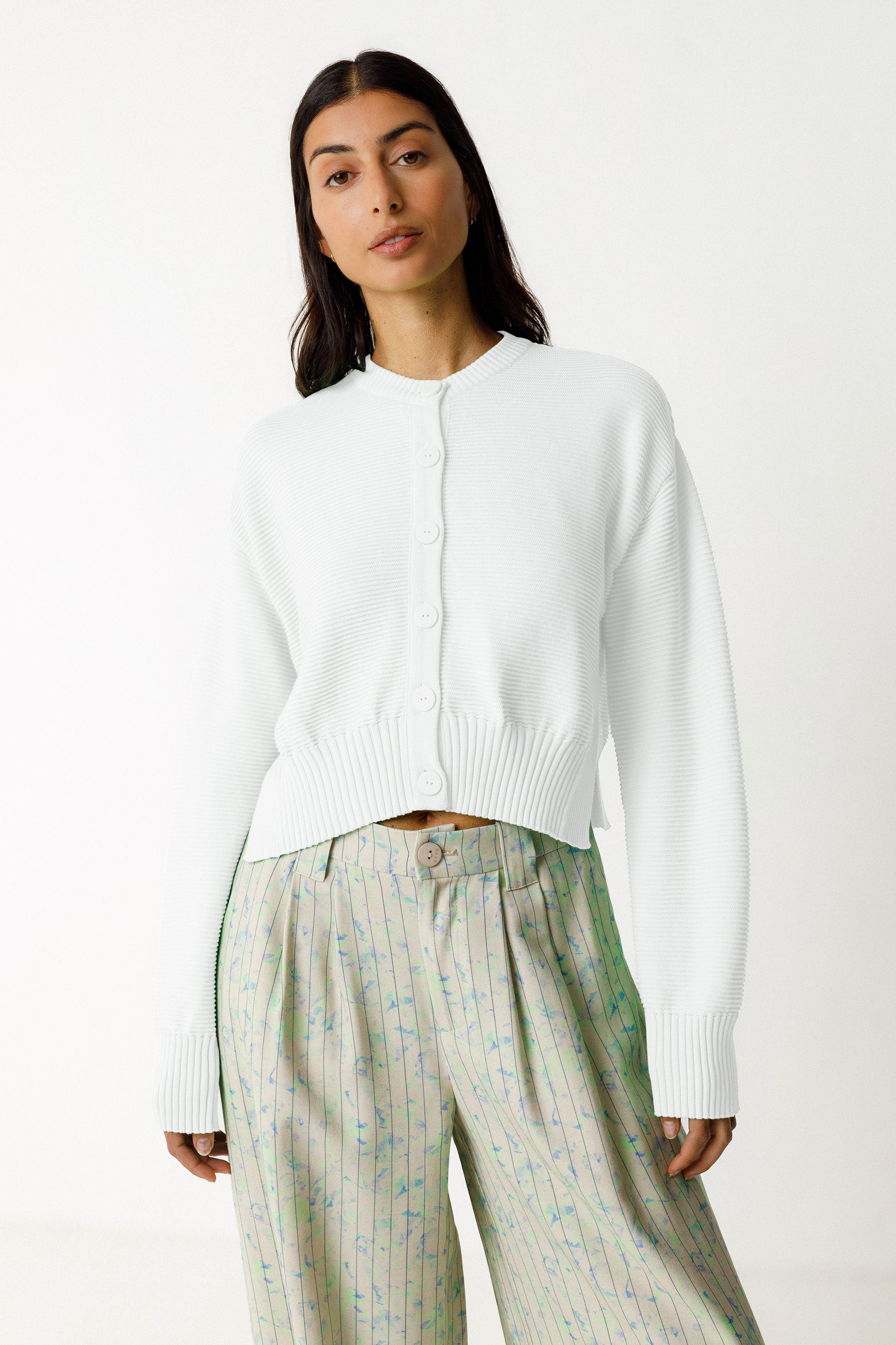 skfk femme cardigan belene blanc coton bio l armoire poethique 1