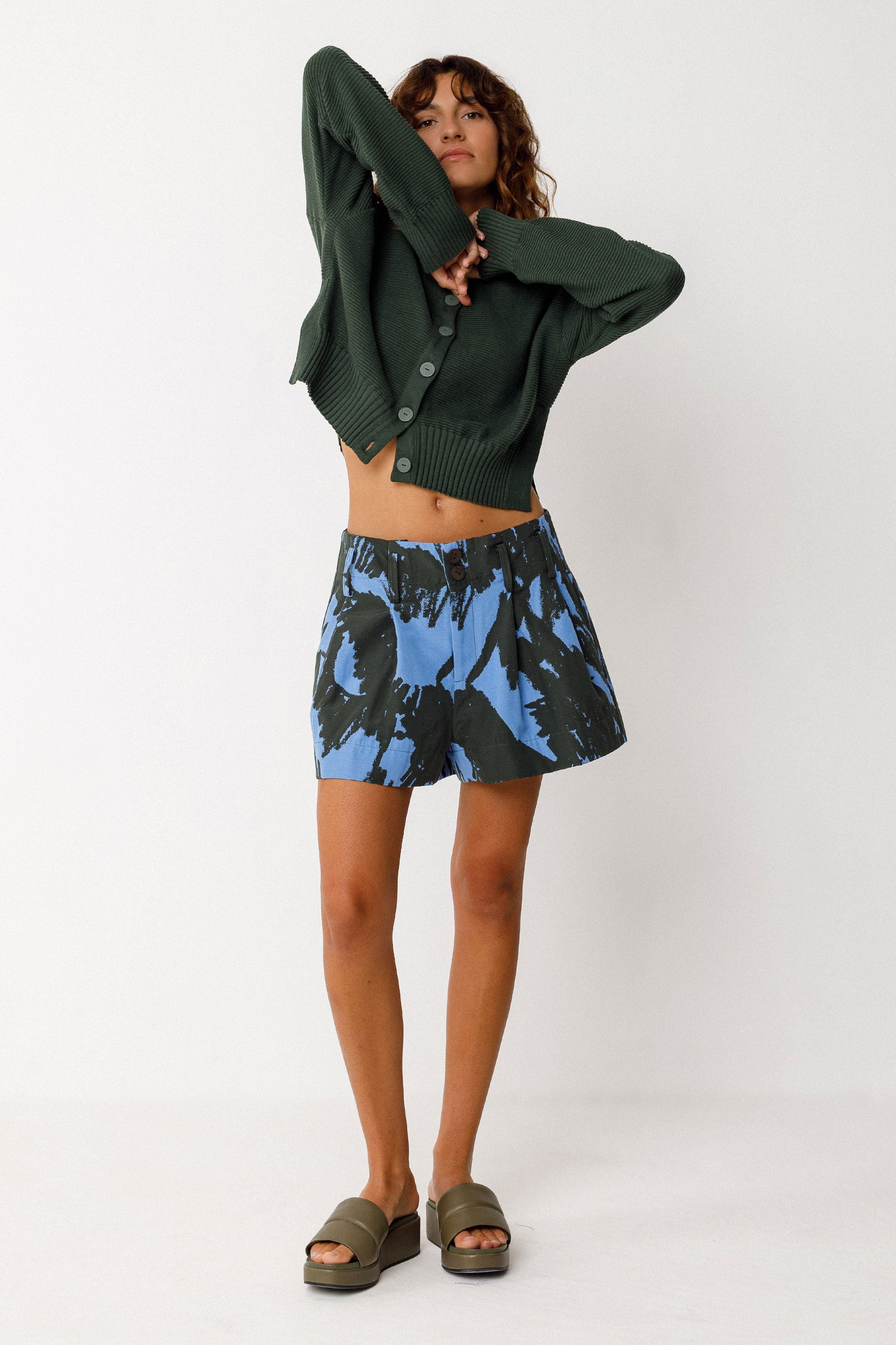 skfk femme cardigan belene vert coton bio l armoire poethique 2