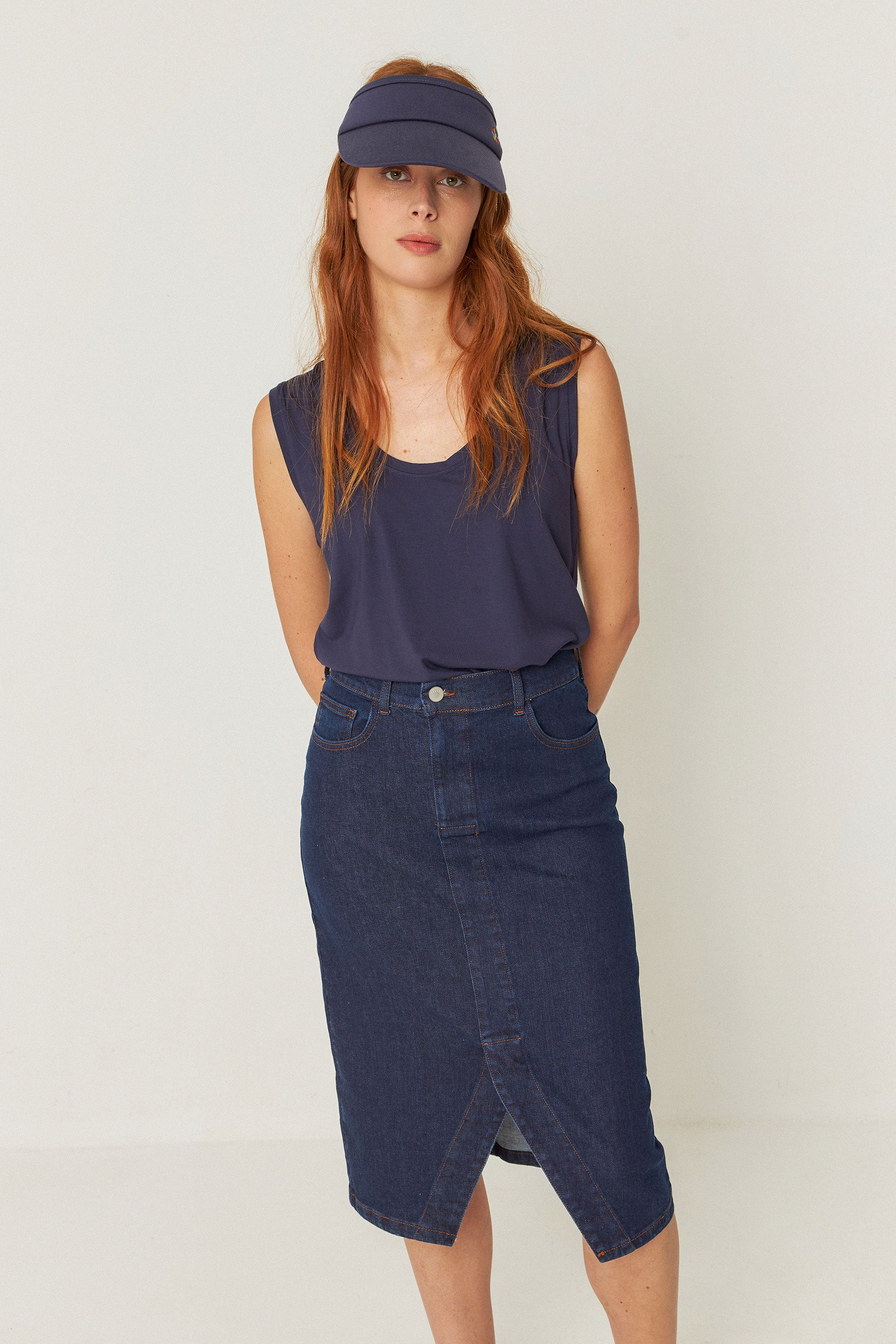 skfk femme debardeur zur 2 bleu modal bio l armoire poethique  1