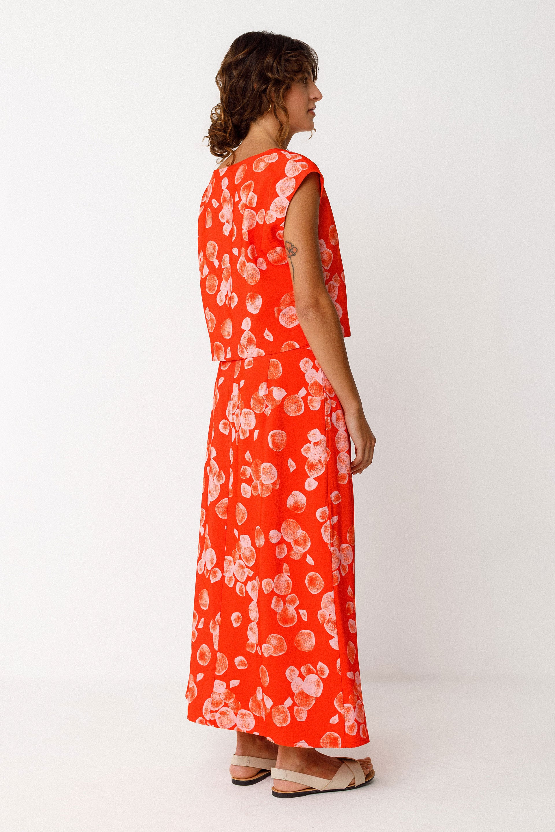 skfk femme jupe areli cell orange lenzing ecovero l armoire poethique 4