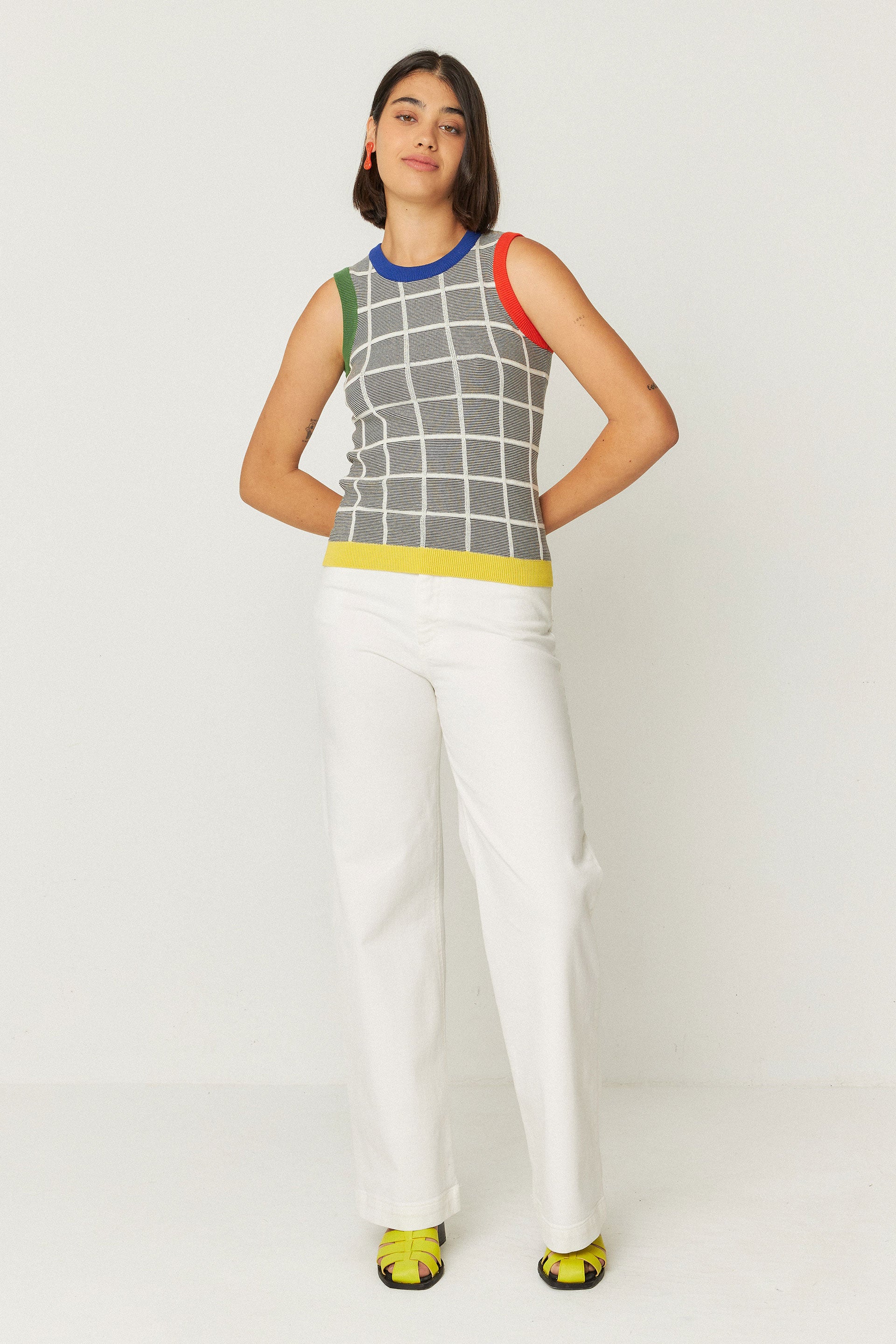 skfk femme pantalon ainhize blanc coton bio l armoire poethique  2