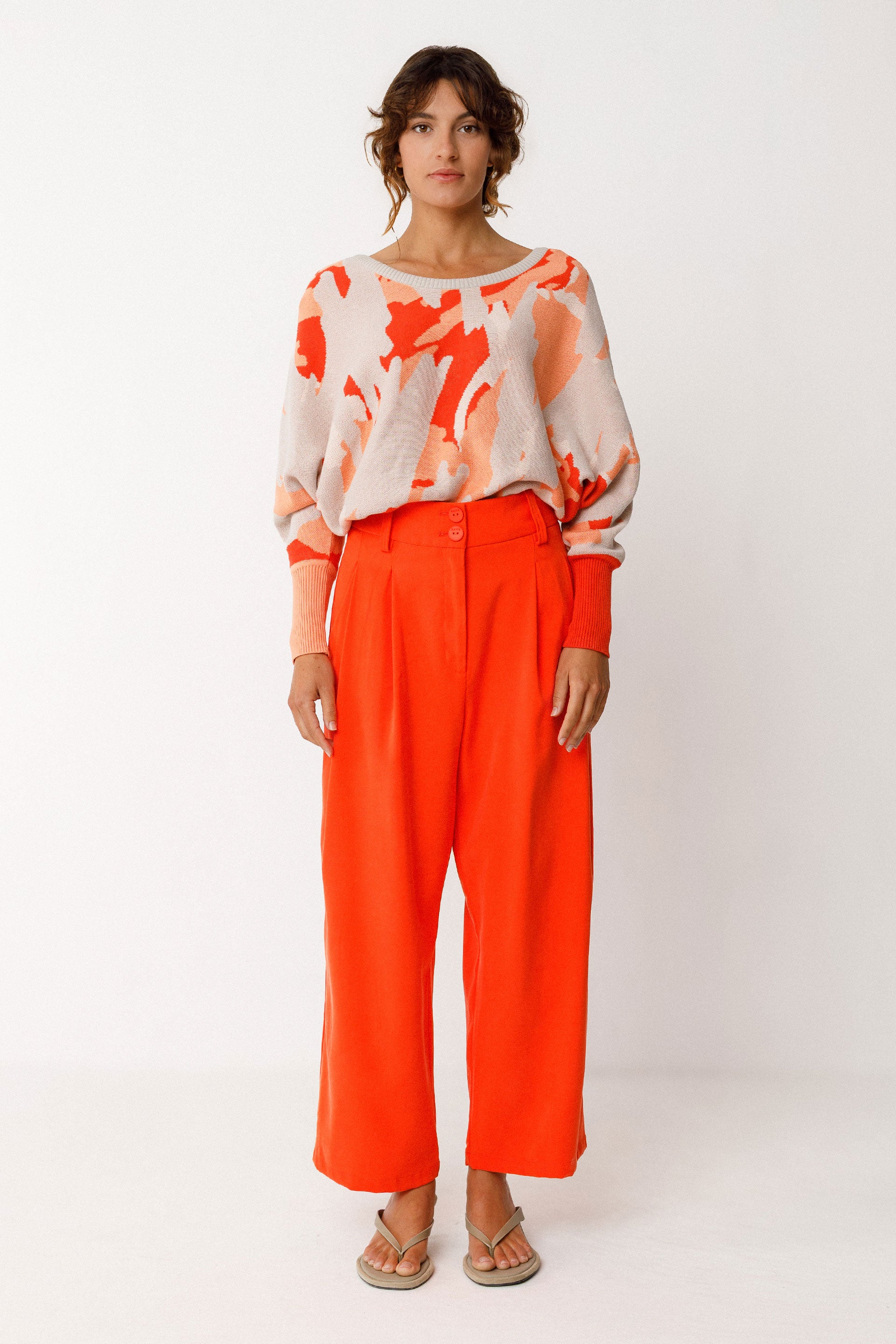 skfk femme pantalon esti orange lenzing ecovero l armoire poethique 3