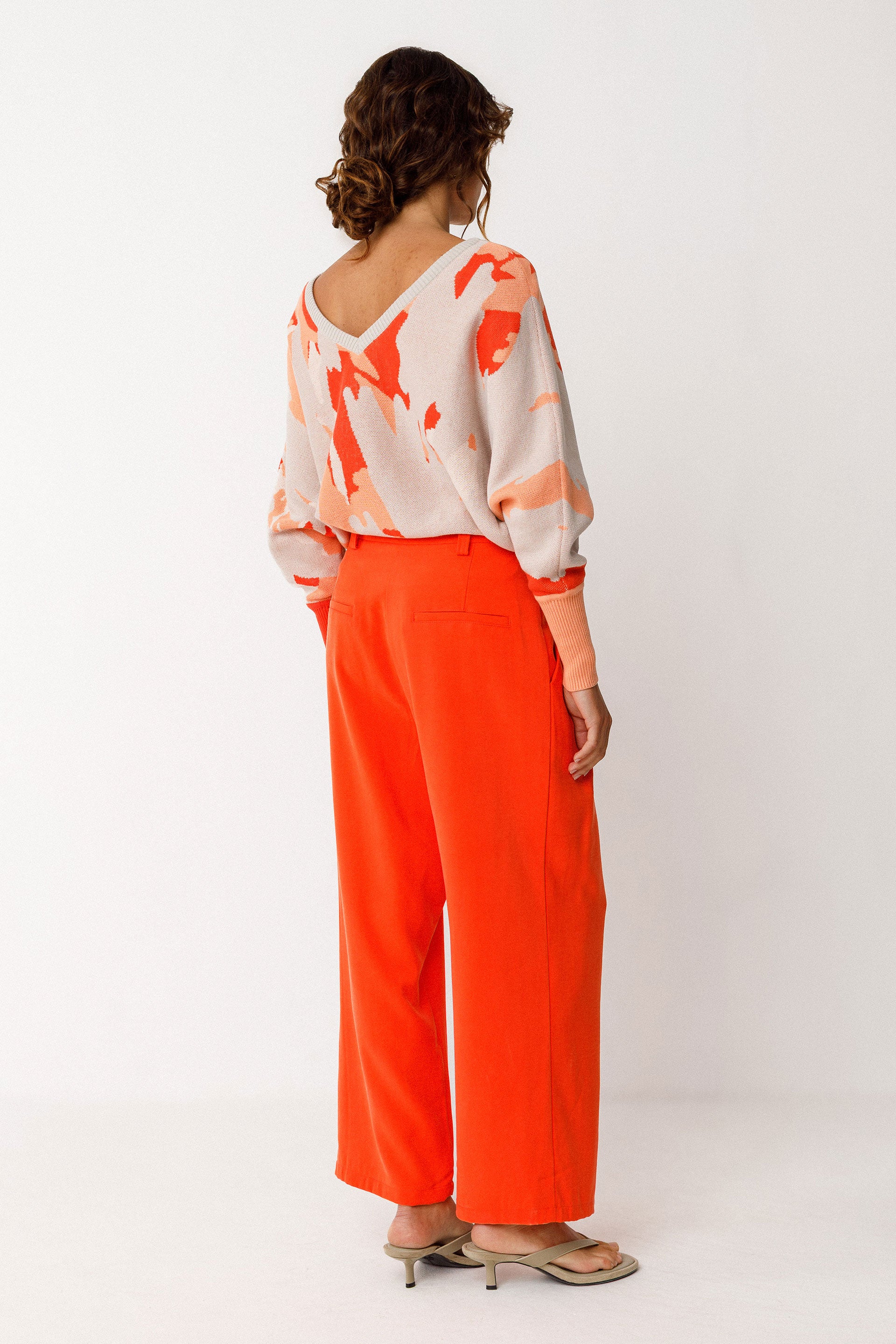 skfk femme pantalon esti orange lenzing ecovero l armoire poethique 4