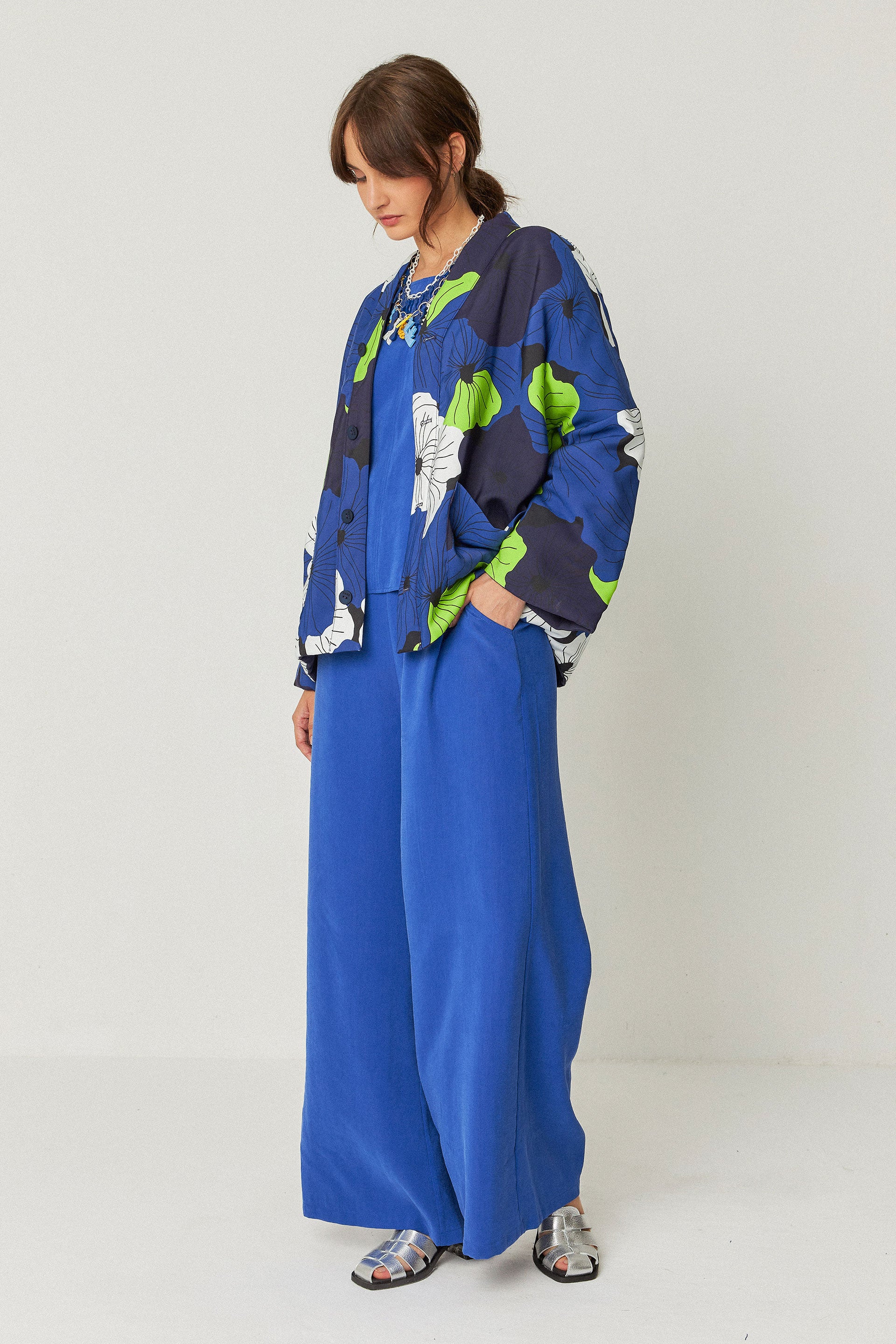 skfk femme pantalon klodin bleu modal l armoire poethique 1