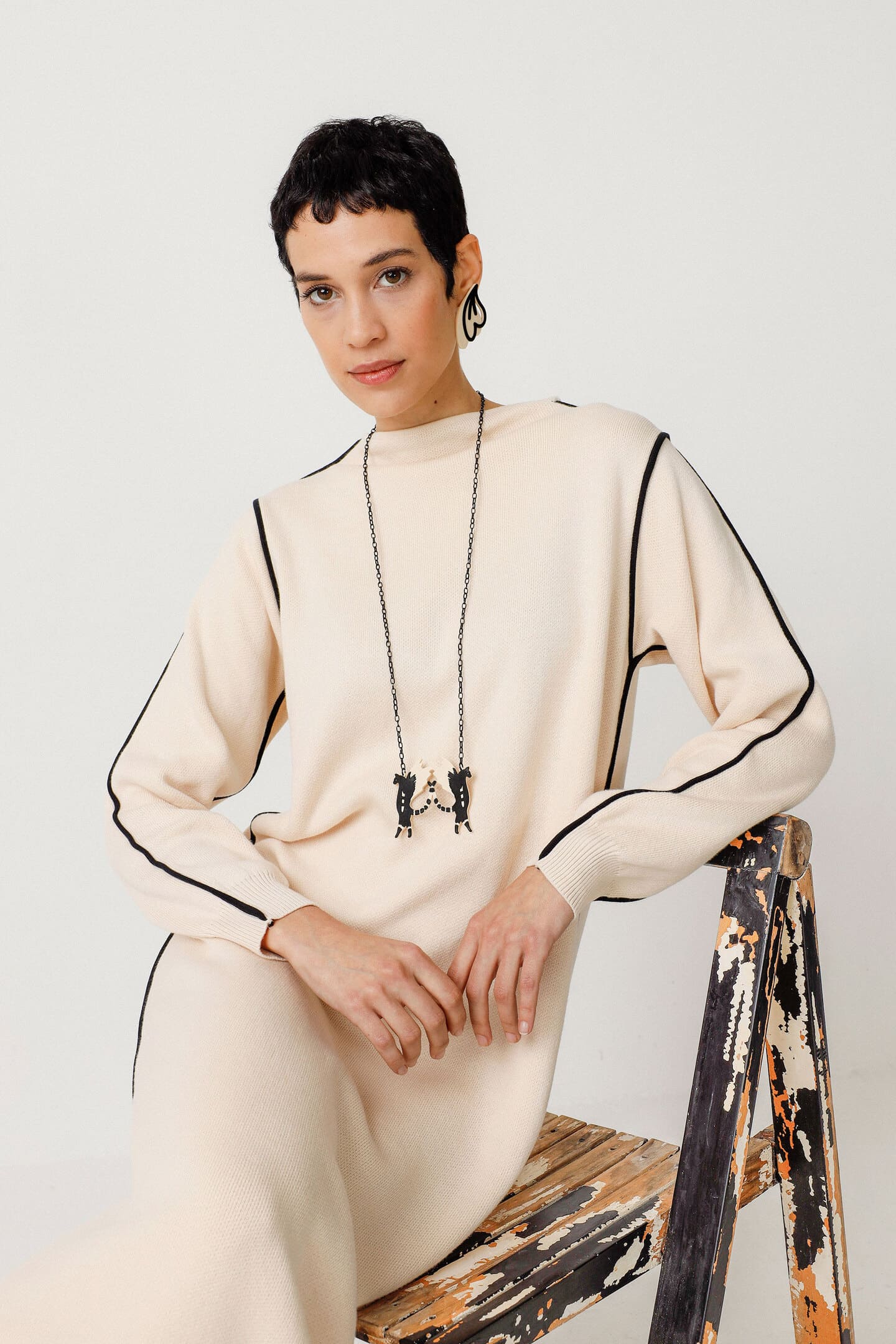 skfk femme pantalon leda creme coton bio l armoire poethique  6