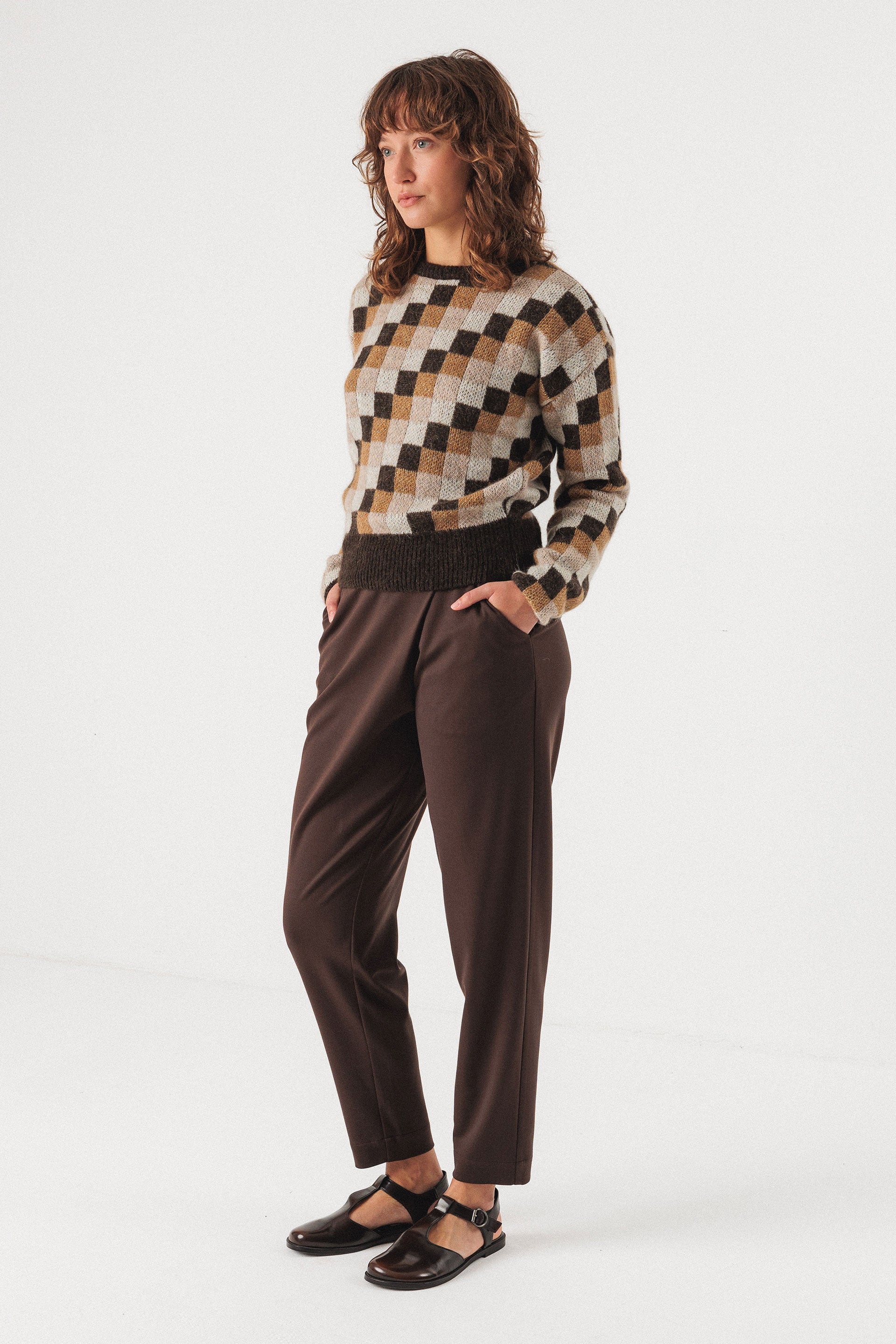 skfk femme pull aitza laine beige marron l armoire poethique 2