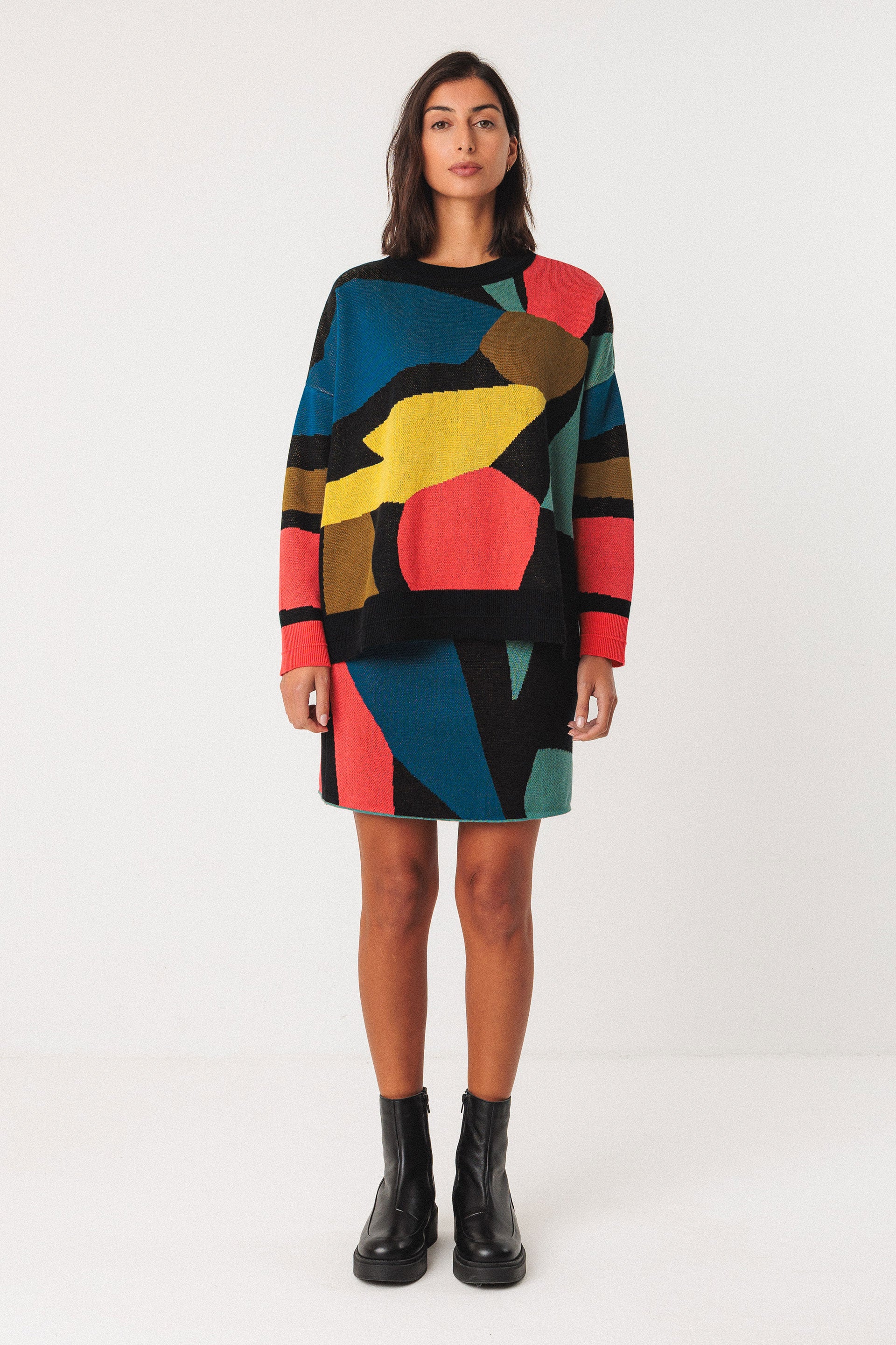 skfk femme pull lexa basterretxea coton bio multicolore l armoire poethique 2