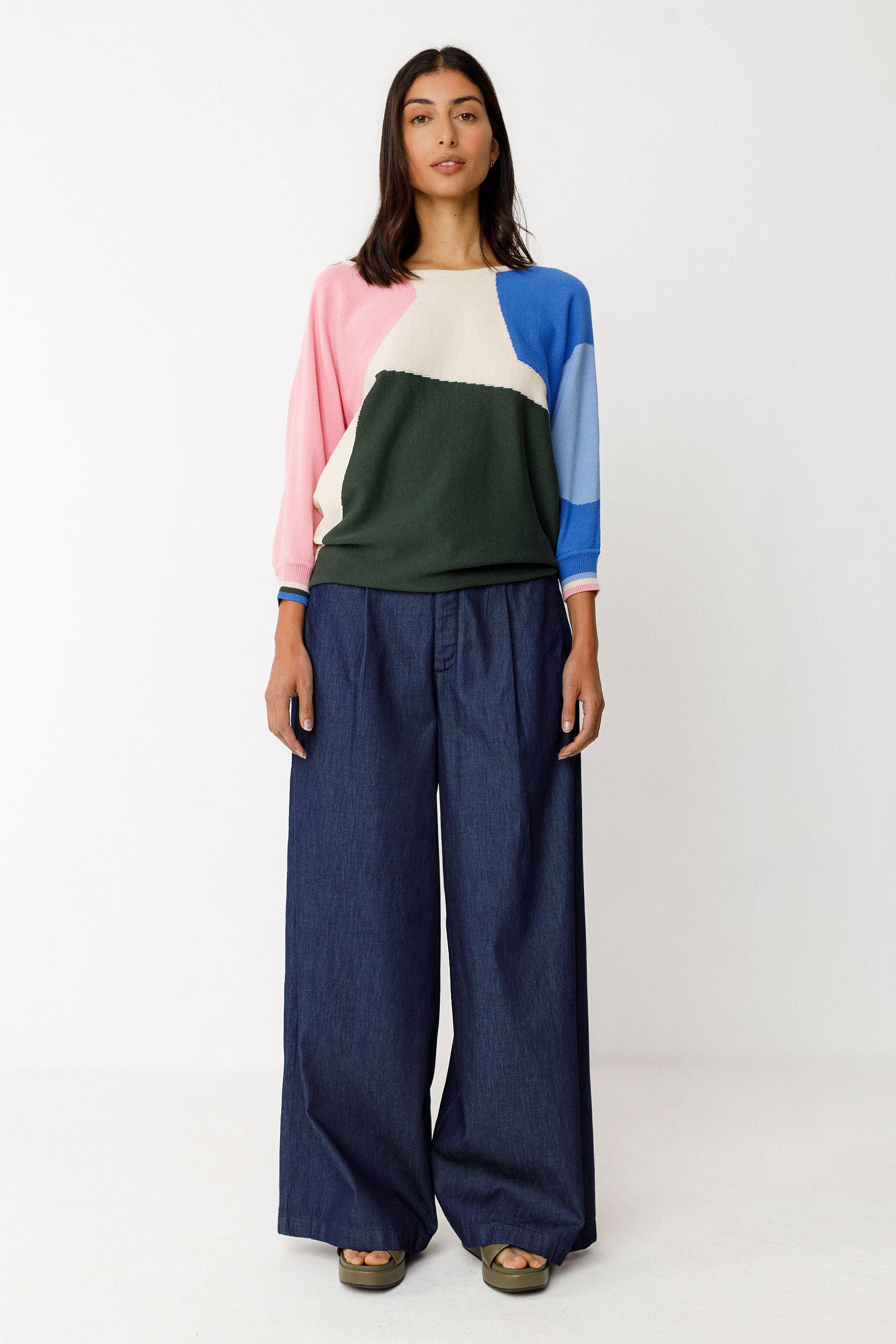 skfk femme pull naike multicolore coton bio l armoire poethique 2