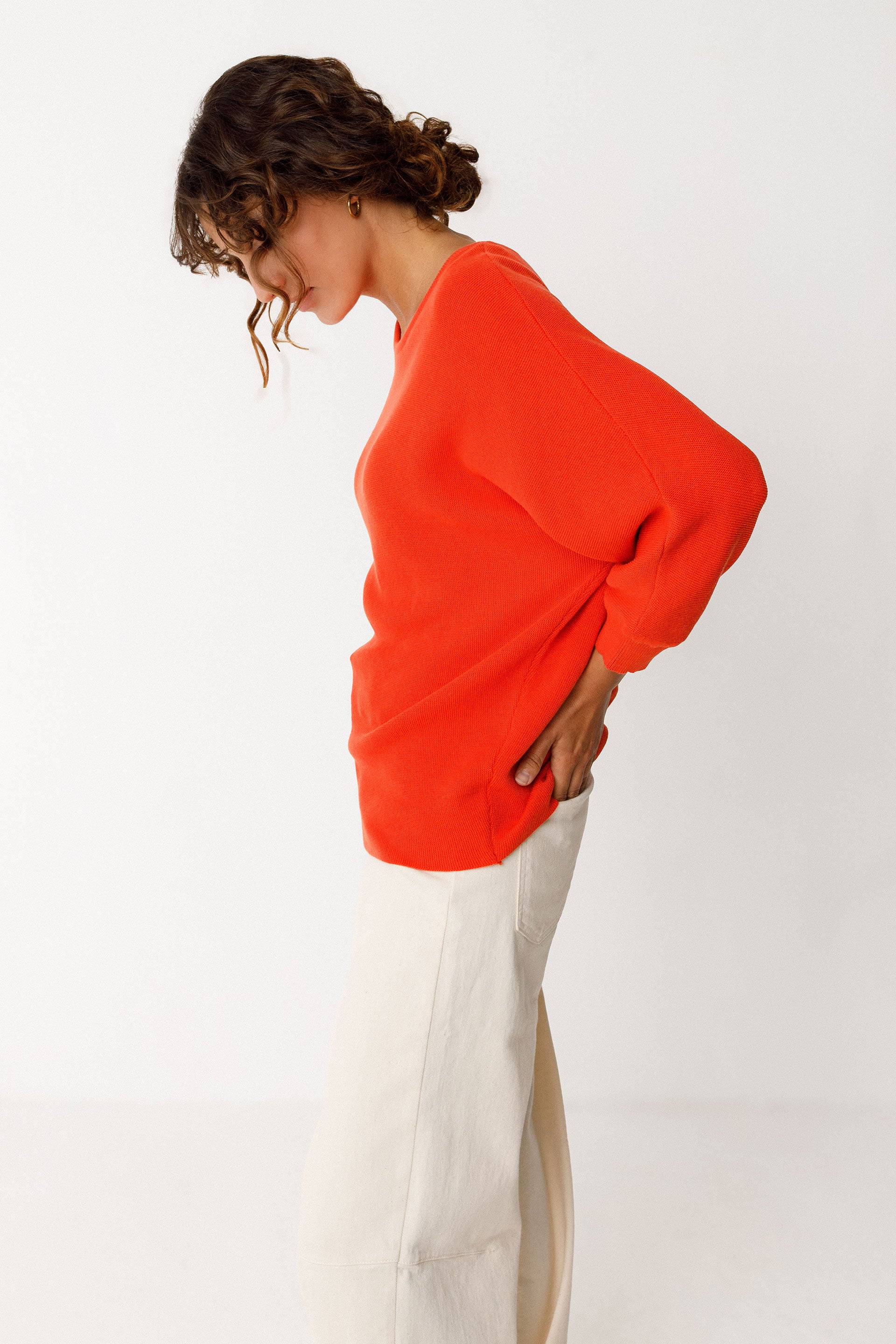 skfk femme pull naike orange coton bio l armoire poethique 3