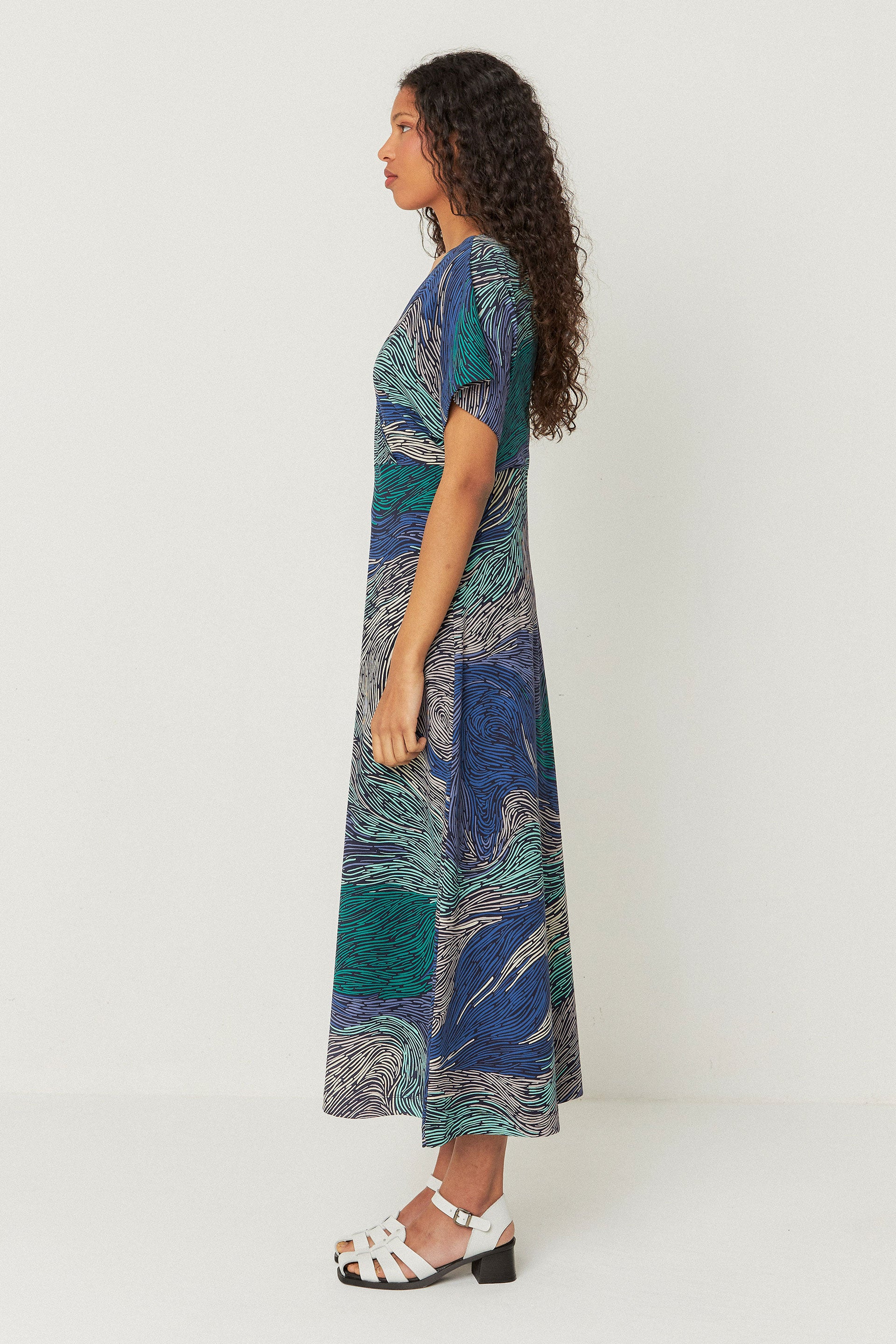 skfk femme robe leire stream bleu coton bio l armoire poethique 2