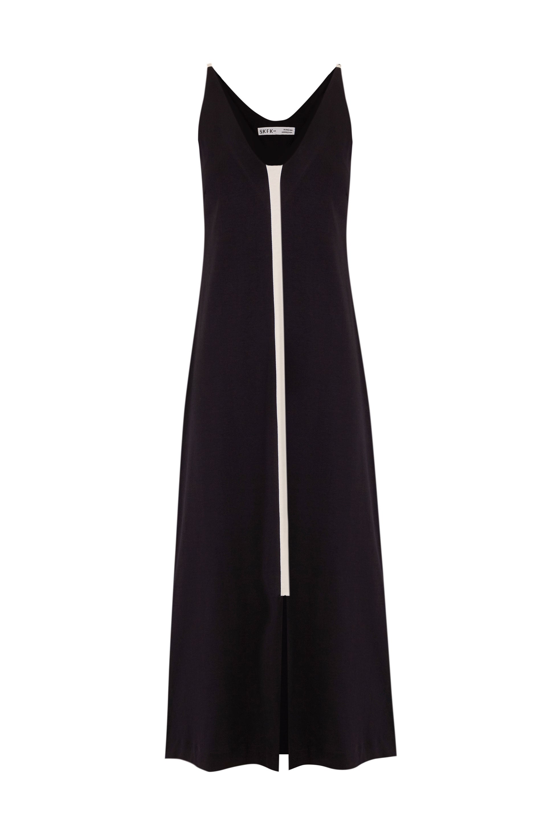 skfk femme robe zaine noir blanc coton bio l armoire poethique 4