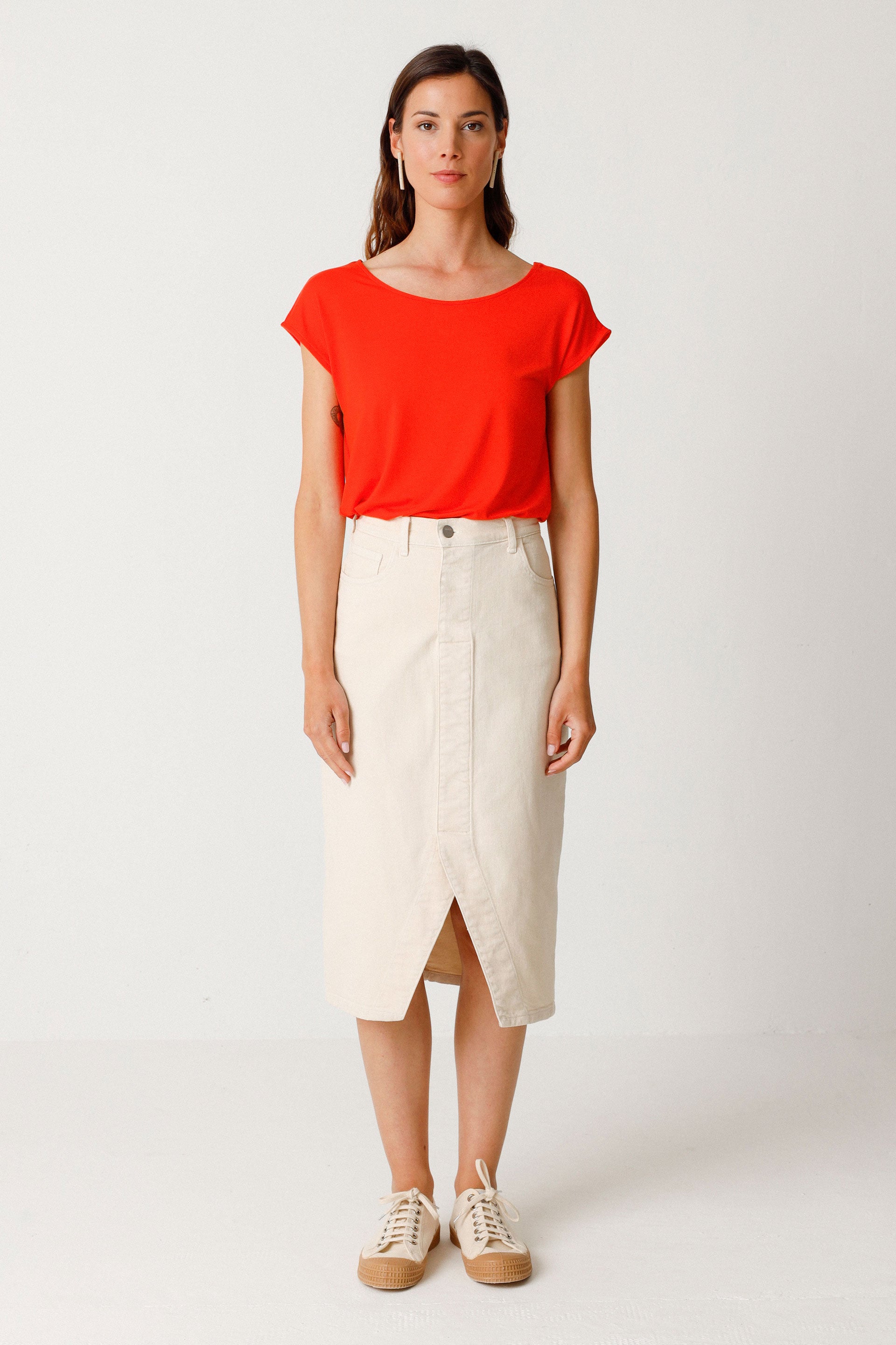 Tencel modal atalia t-shirt · red