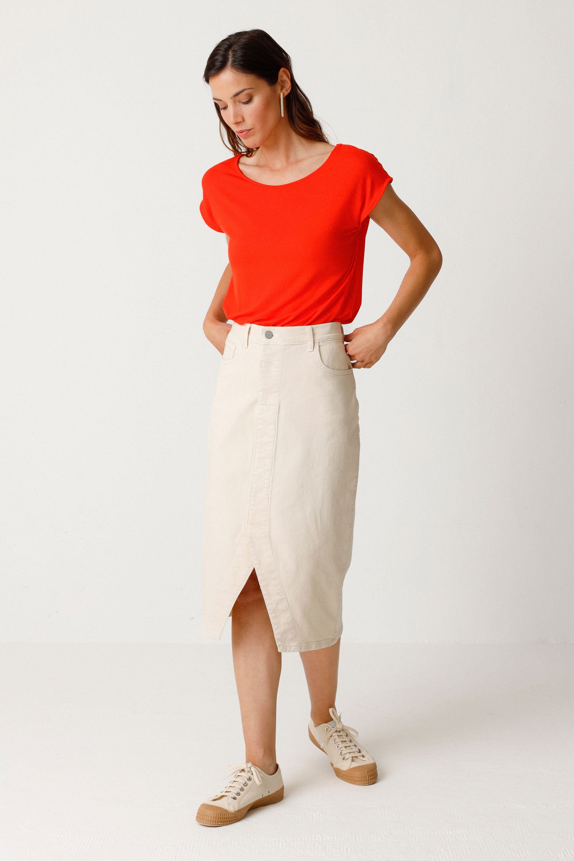 Tencel modal atalia t-shirt · red