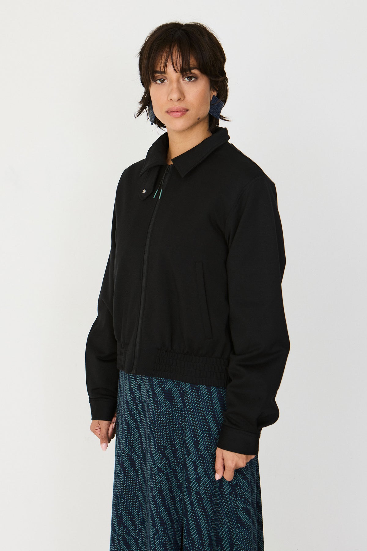 skfk femme veste blouson basoa modal noir l armoire poethique 4