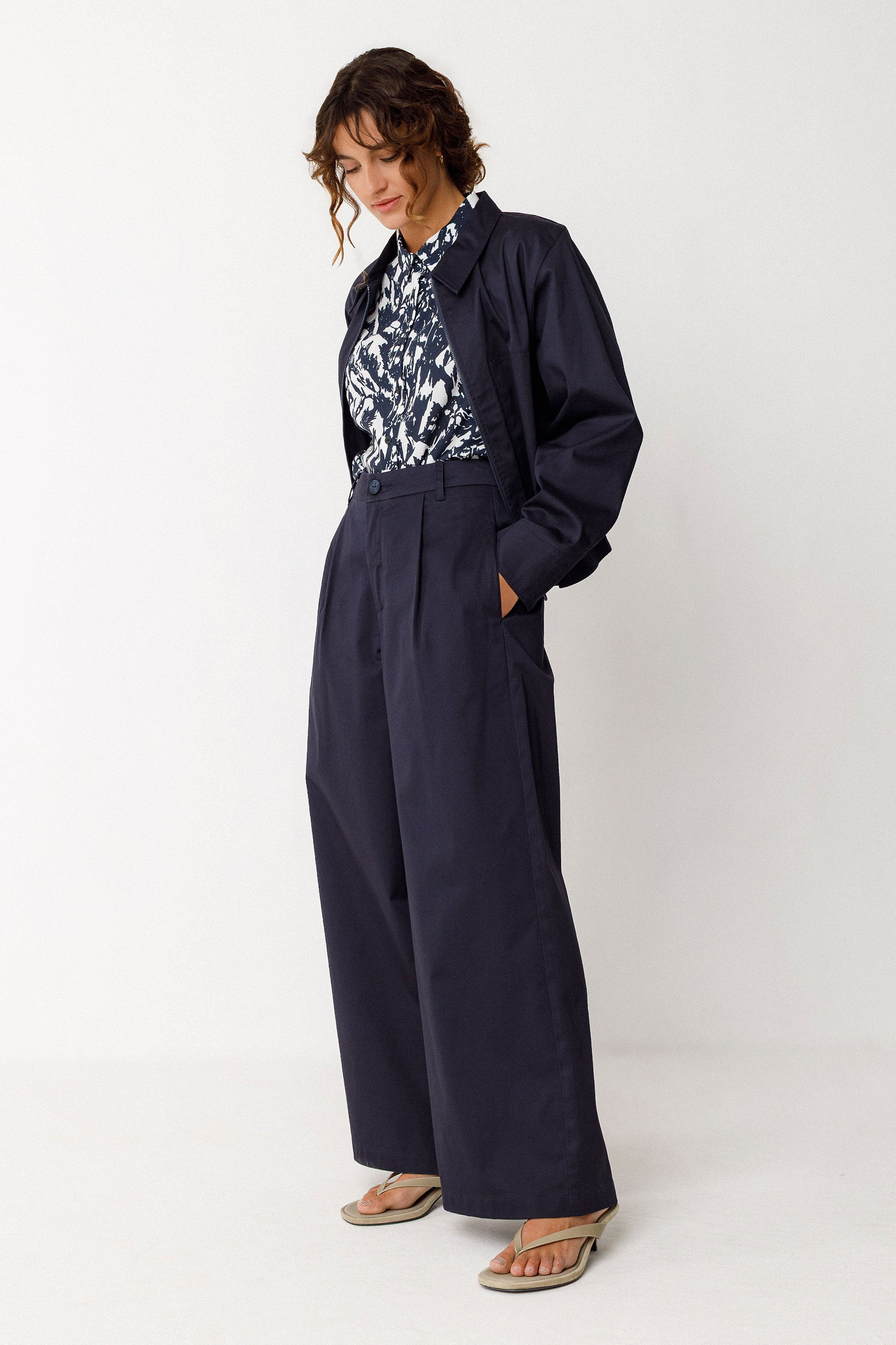 skfk femme veste haltsu bleu coton bio l armoire poethique 4