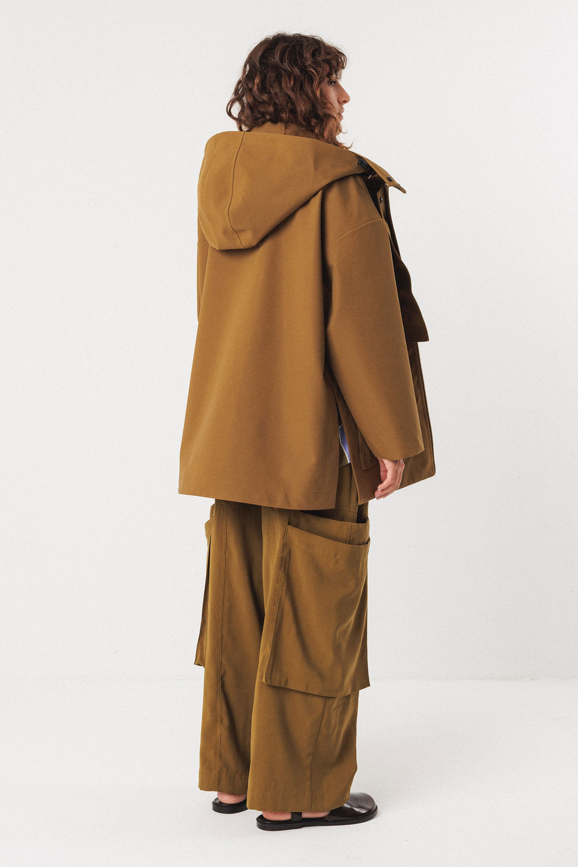 skfk femme veste sina polyester recycle vert olive l armoire poethique  4