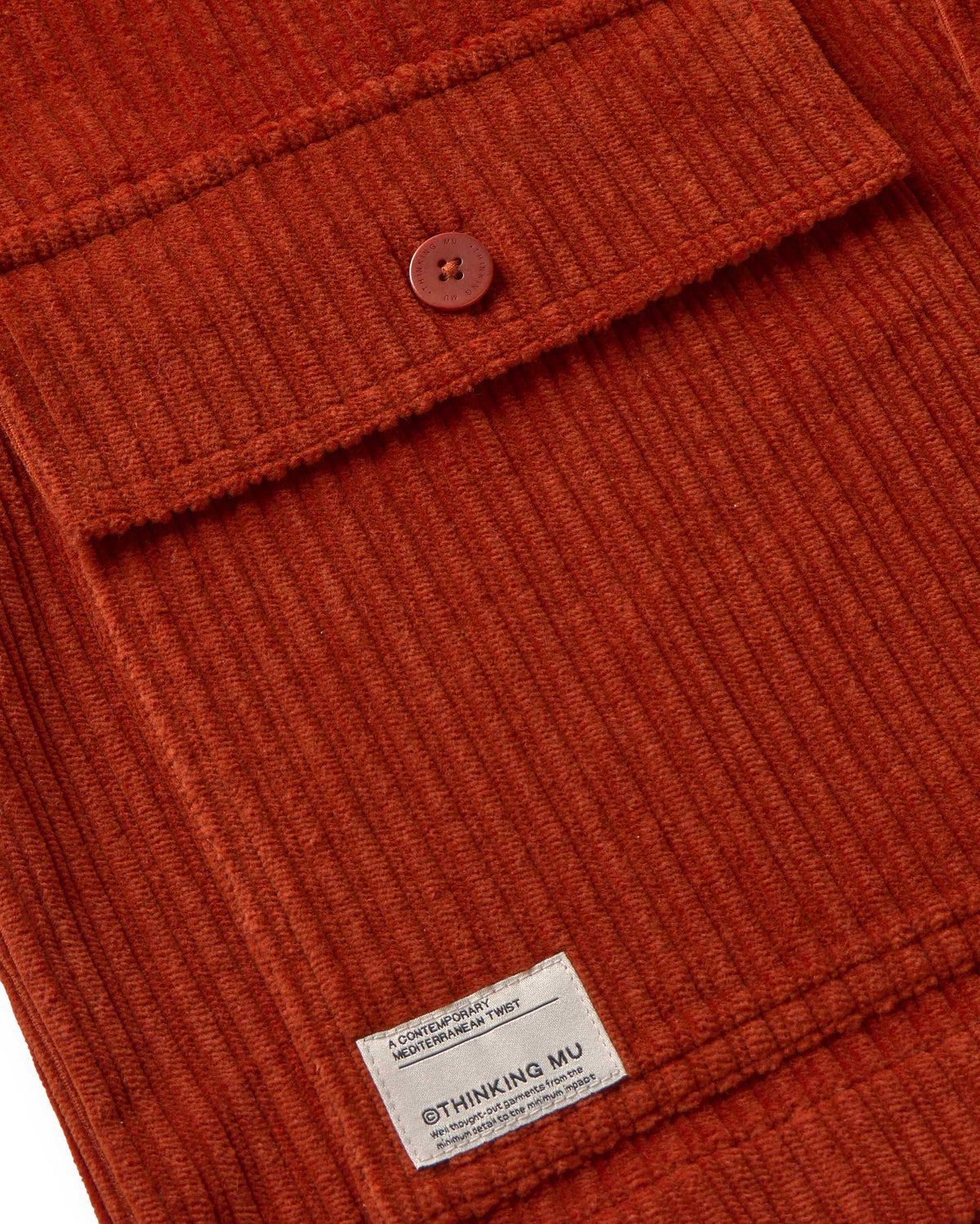 surchemise en velours de coton bio gabin marron thinking mu homme veste gabin marron coton bio l armoire poethique 6