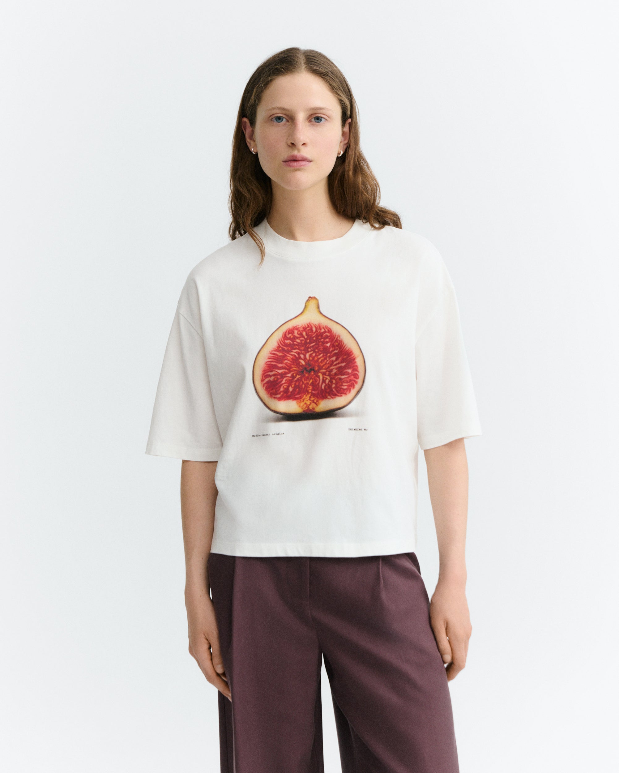 tee shirt figue en coton bio figa lena blanc thinking mu femme t shirt figa lena blanc coton bio l armoire poethique 1
