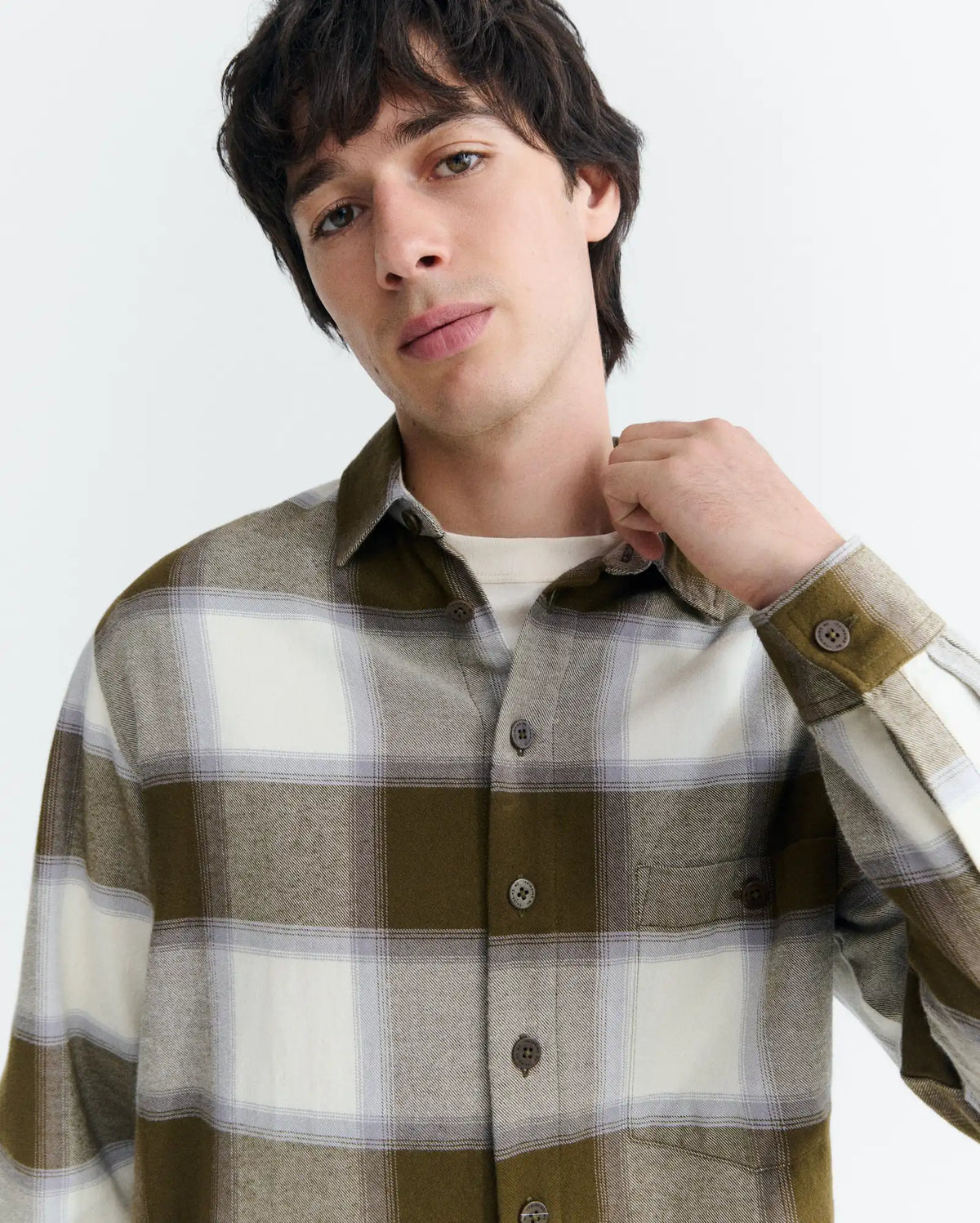 thinking mu chemise a carreaux en coton bio ashe checks theo multicolore l armoire poethique