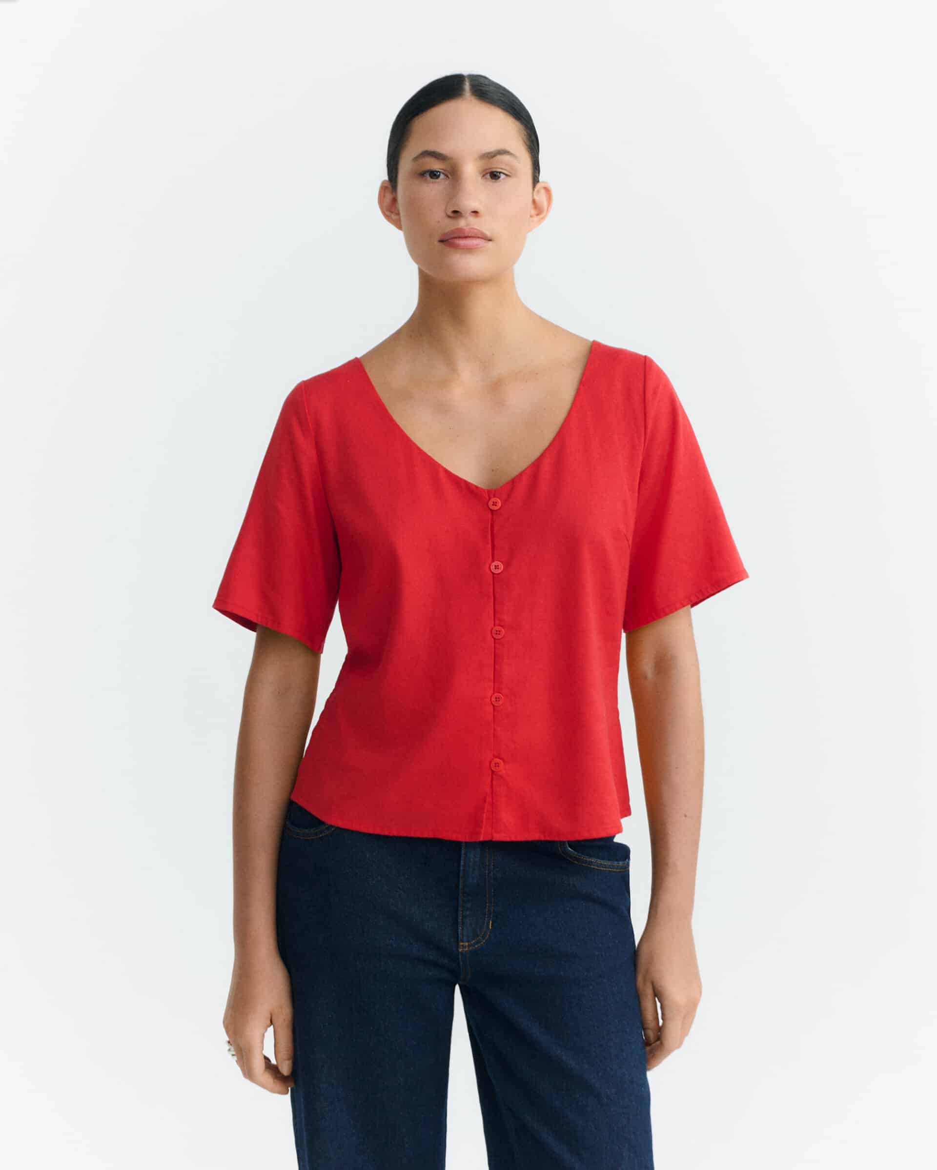 thinking mu femme blouse leia rouge chanvre l armoire poethique 2