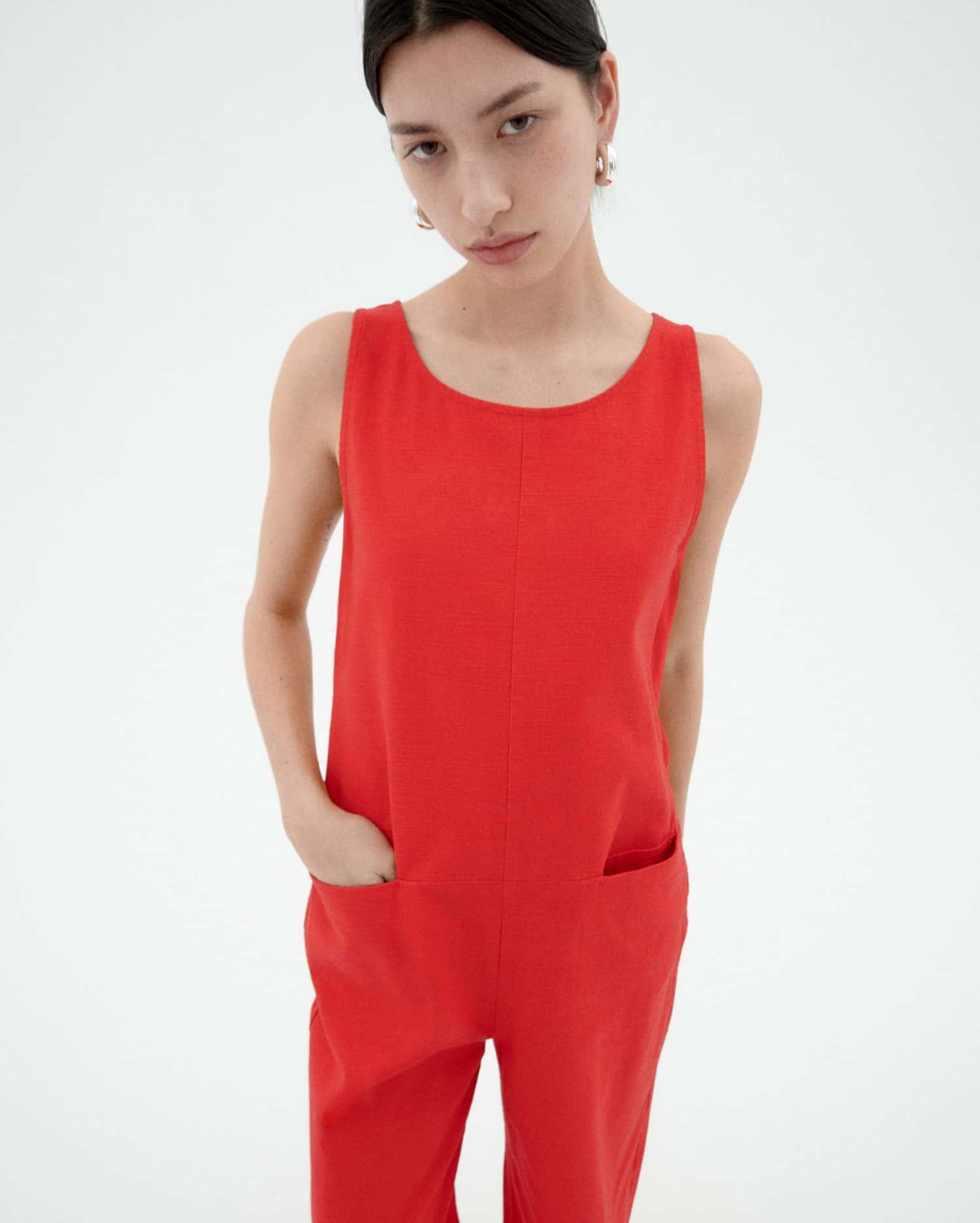 thinking mu femme combinaison adriana rouge coton bio l armoire poethique 3