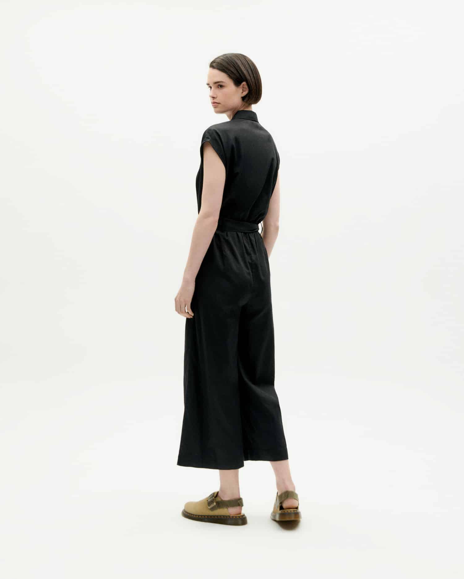 Black Malawi organic cotton jumpsuit · black