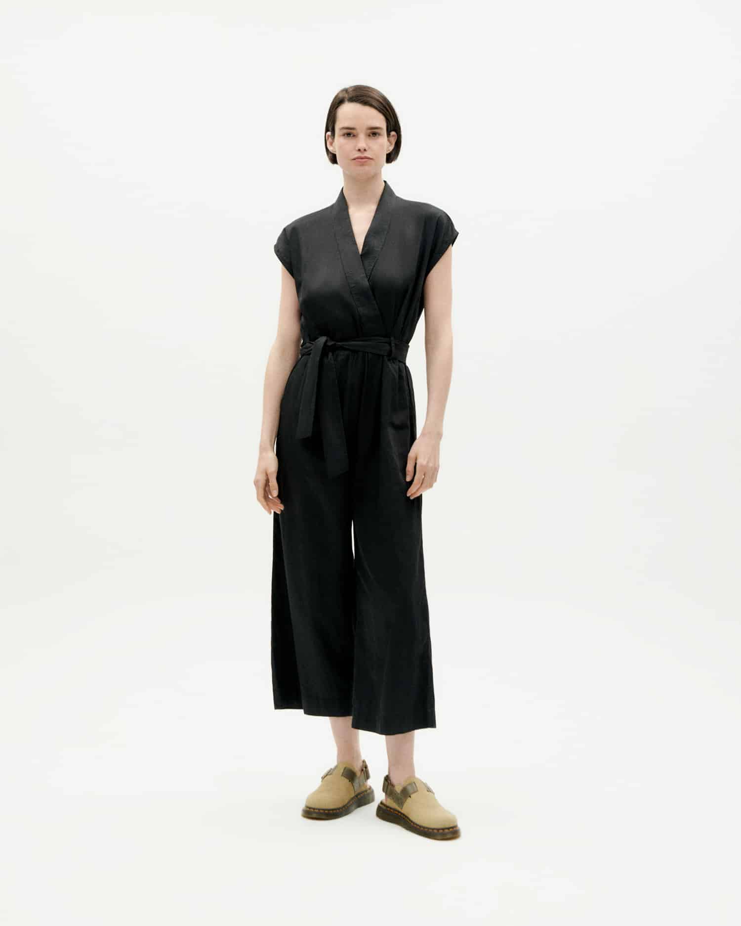 Black Malawi organic cotton jumpsuit · black