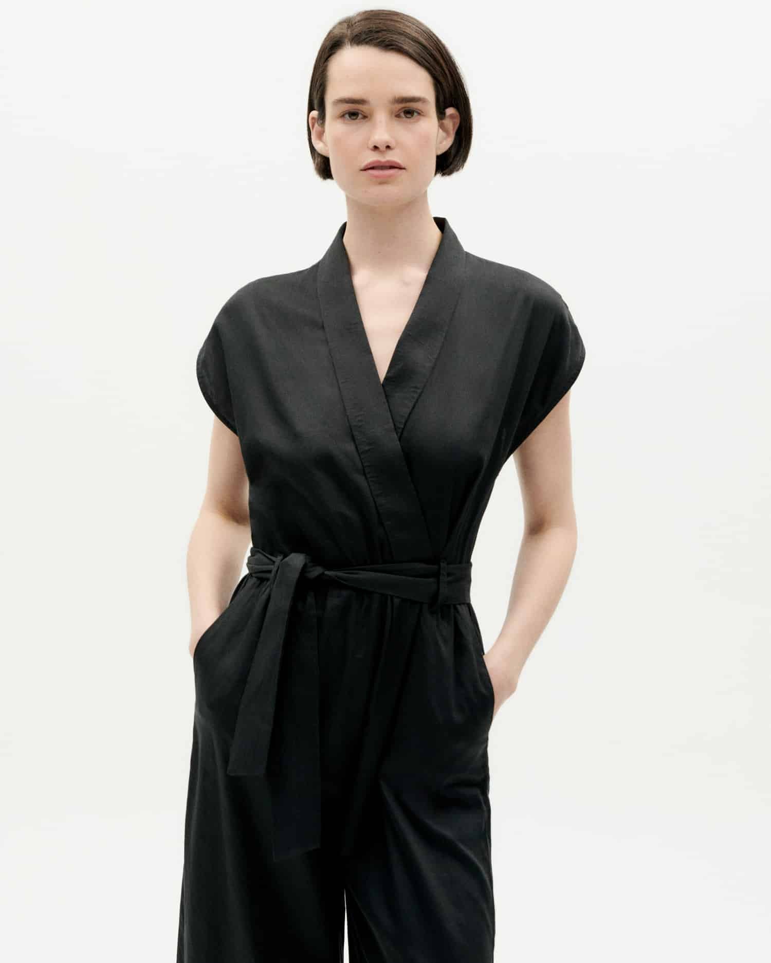 Black Malawi organic cotton jumpsuit · black
