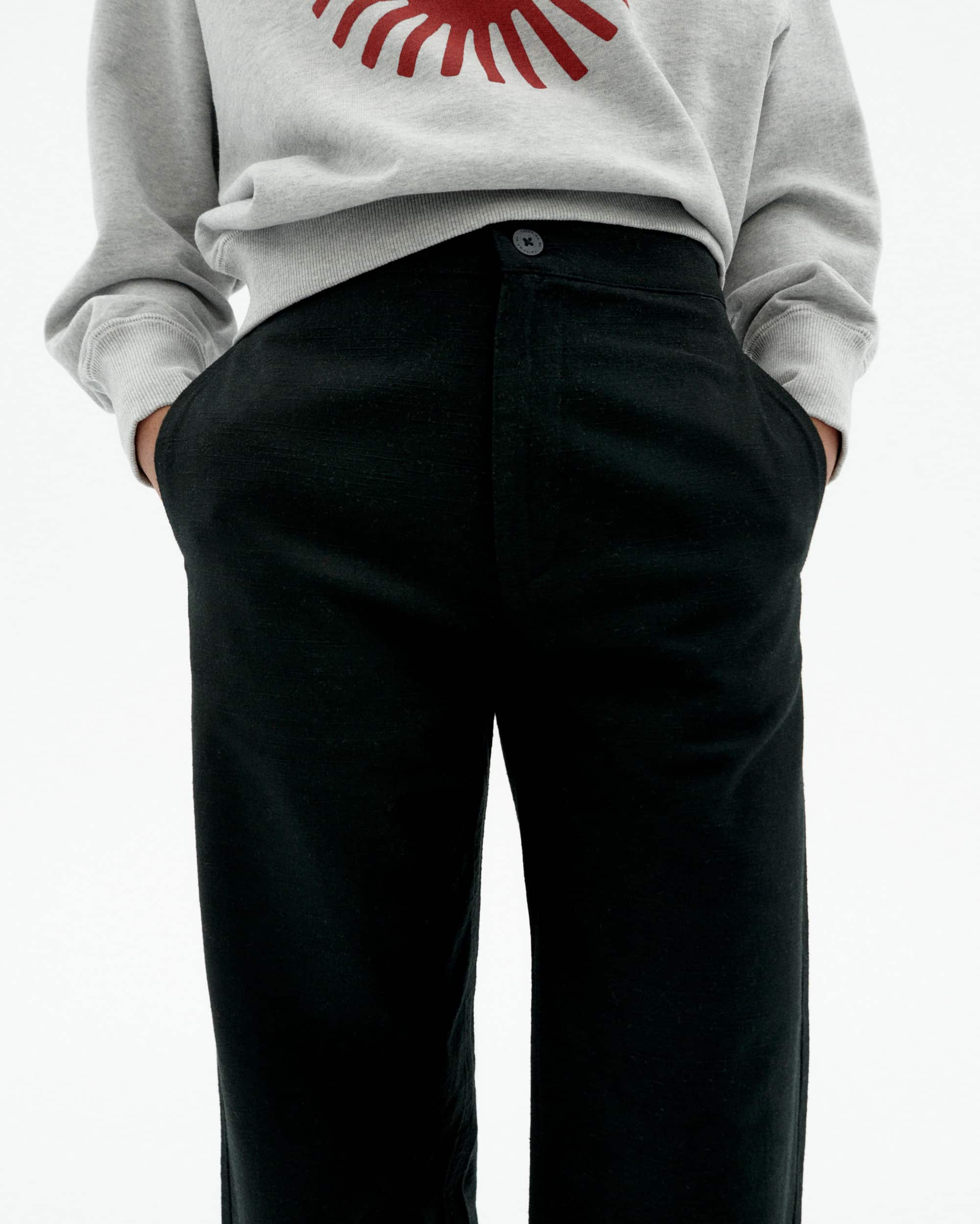 thinking mu femme pantalon karina noir coton bio l armoire poethique  3