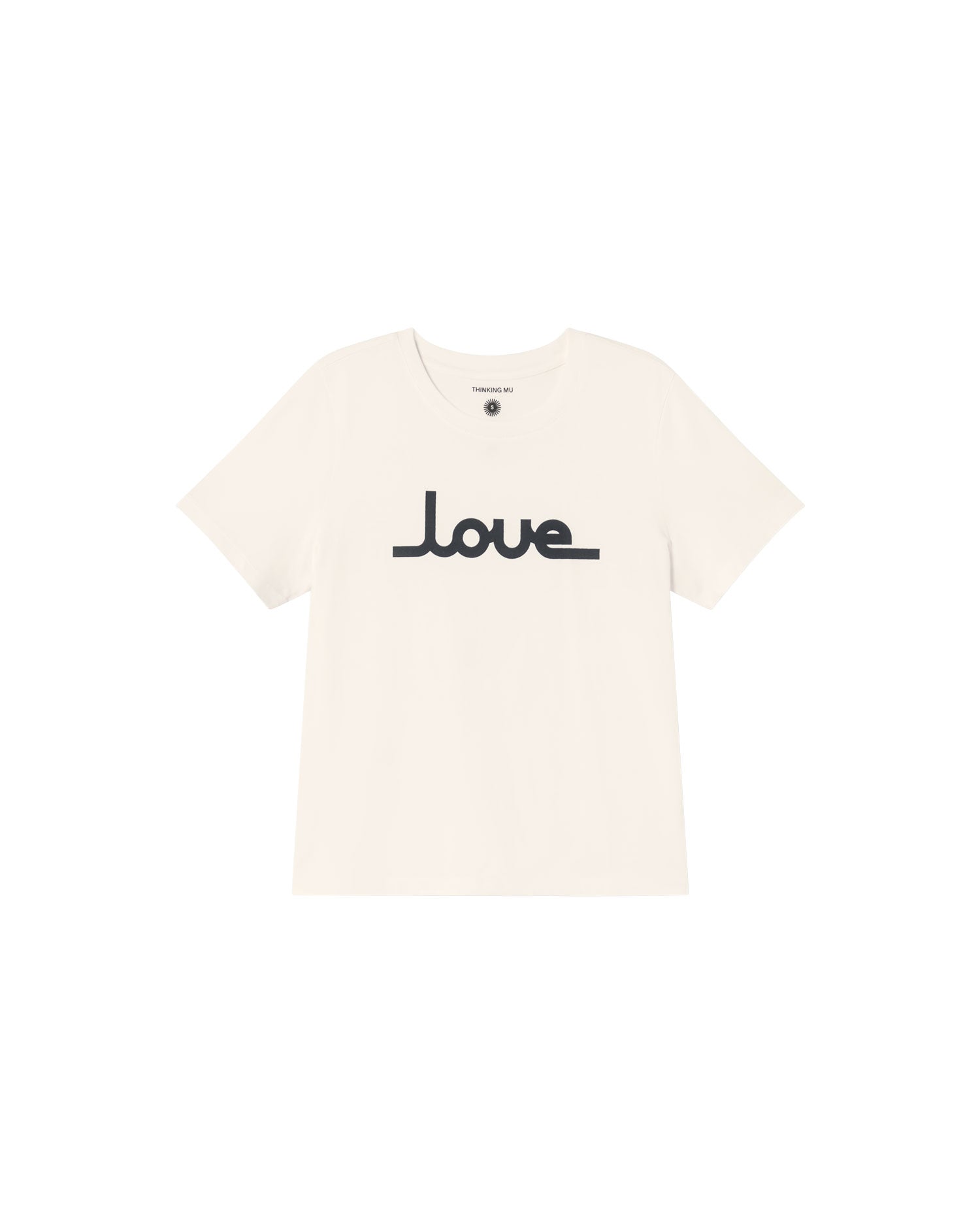 thinking mu femme t shirt love ida blanc coton bio l armoire poethique 1