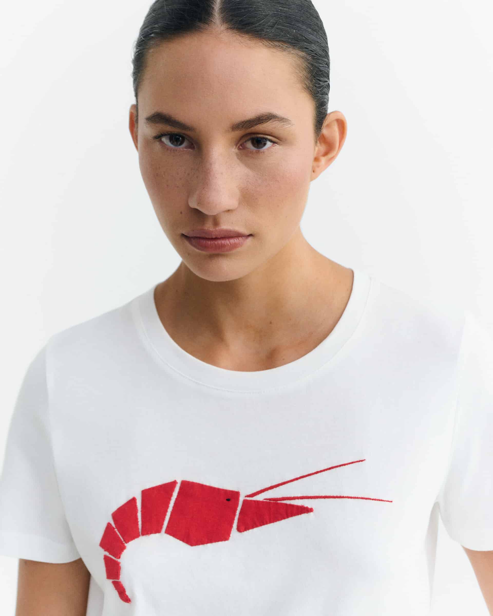 thinking mu femme t shirt origami ida blanc rouge coton bio l armoire poethique 4