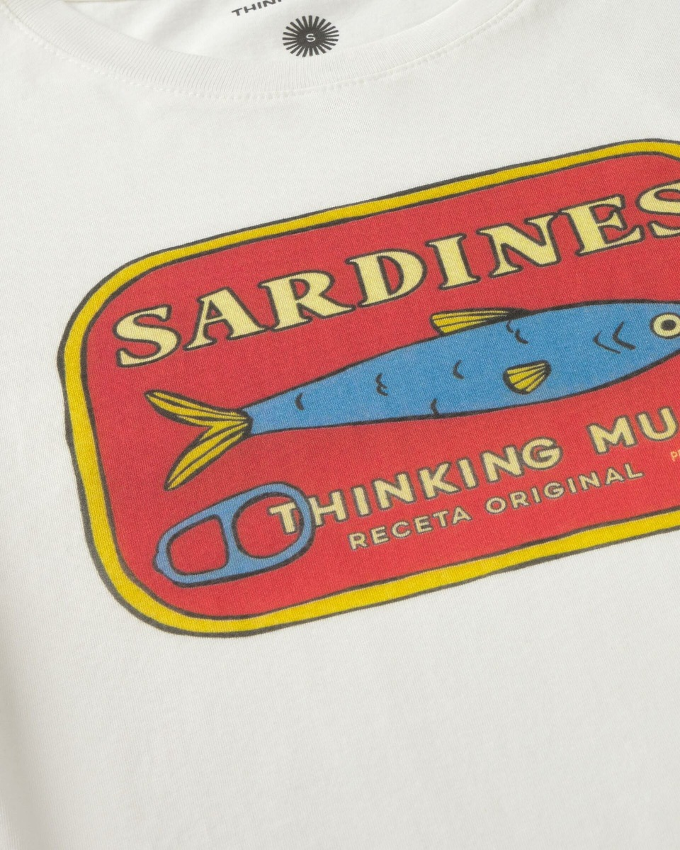 thinking mu femme t shirt sardines mirna blanc bleu rouge coton bio l armoire poethique 2