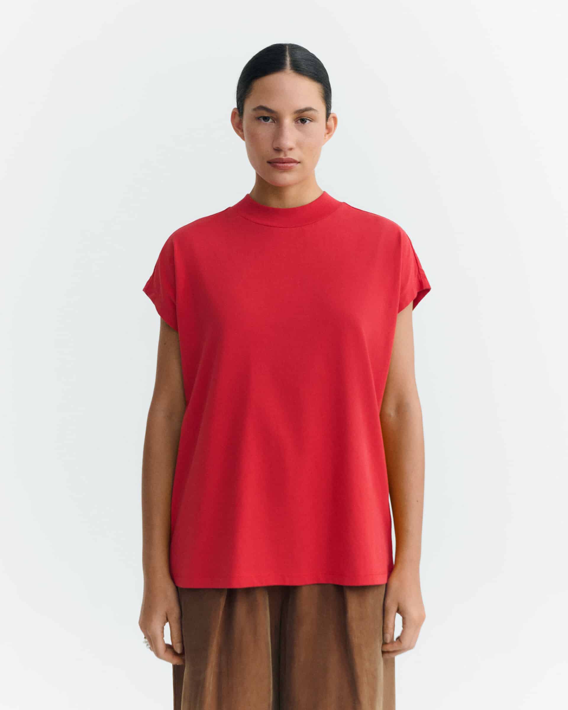 thinking mu femme t shirt volta rouge coton bio l armoire poethique 1