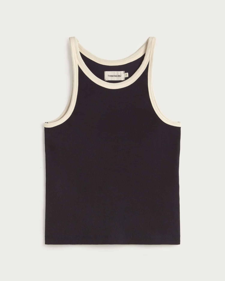 thinking mu femme top harriet bleu blanc coton bio l armoire poethique 1